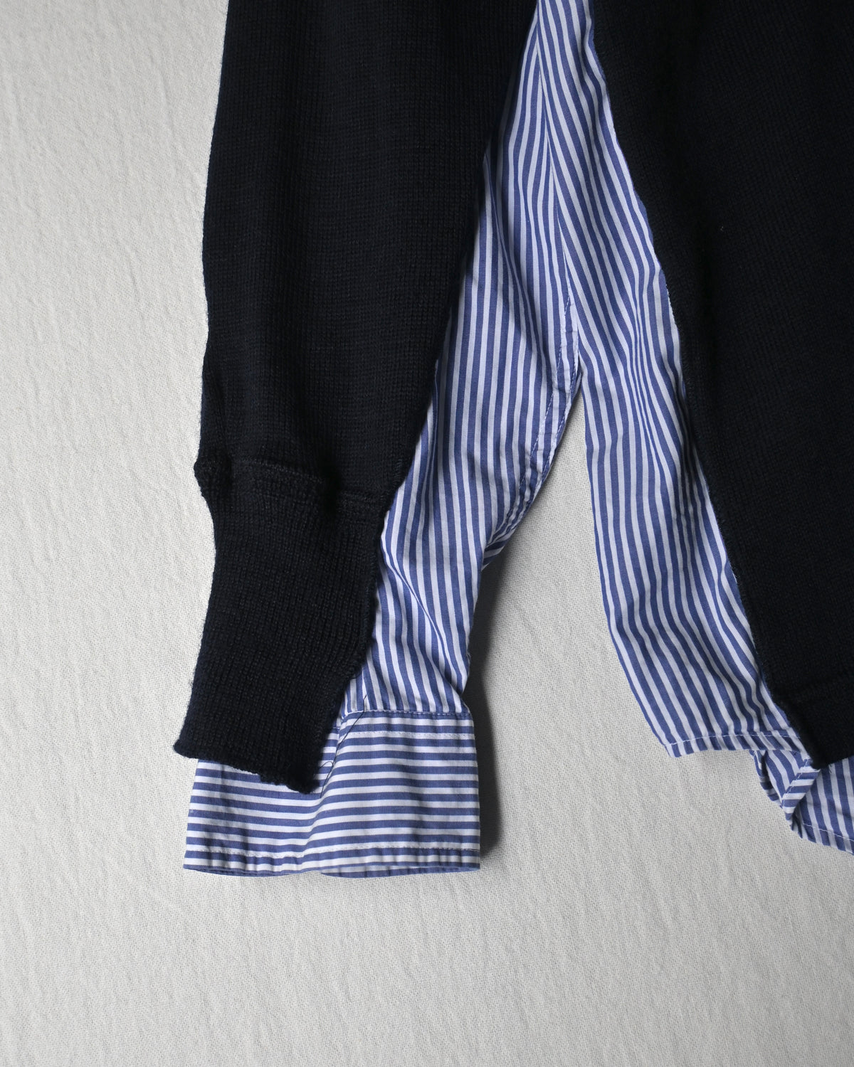 ID26-047-F / fake layered vintage cardigan 【A】
