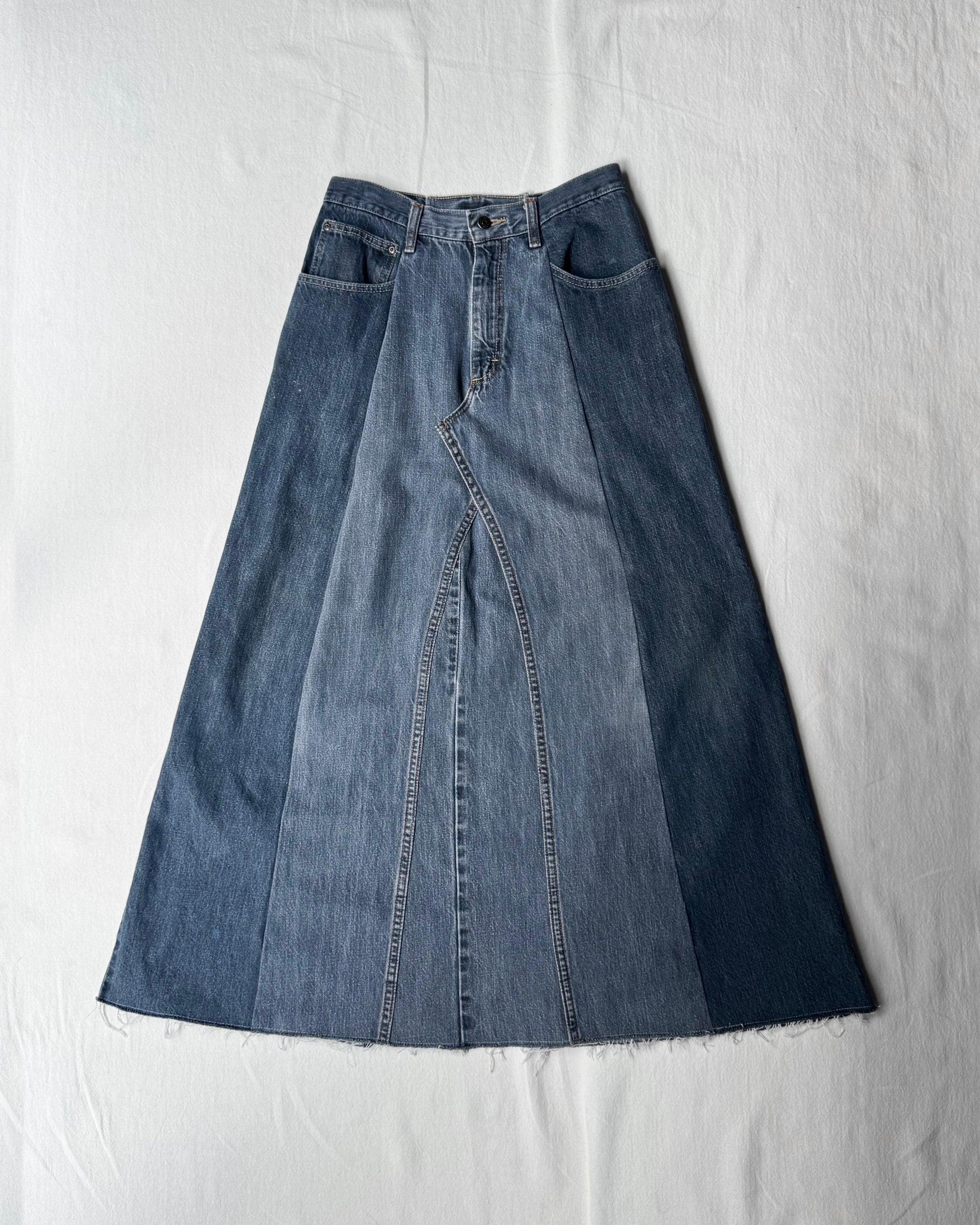 ID25-020 / rebuild denim skirt【C】