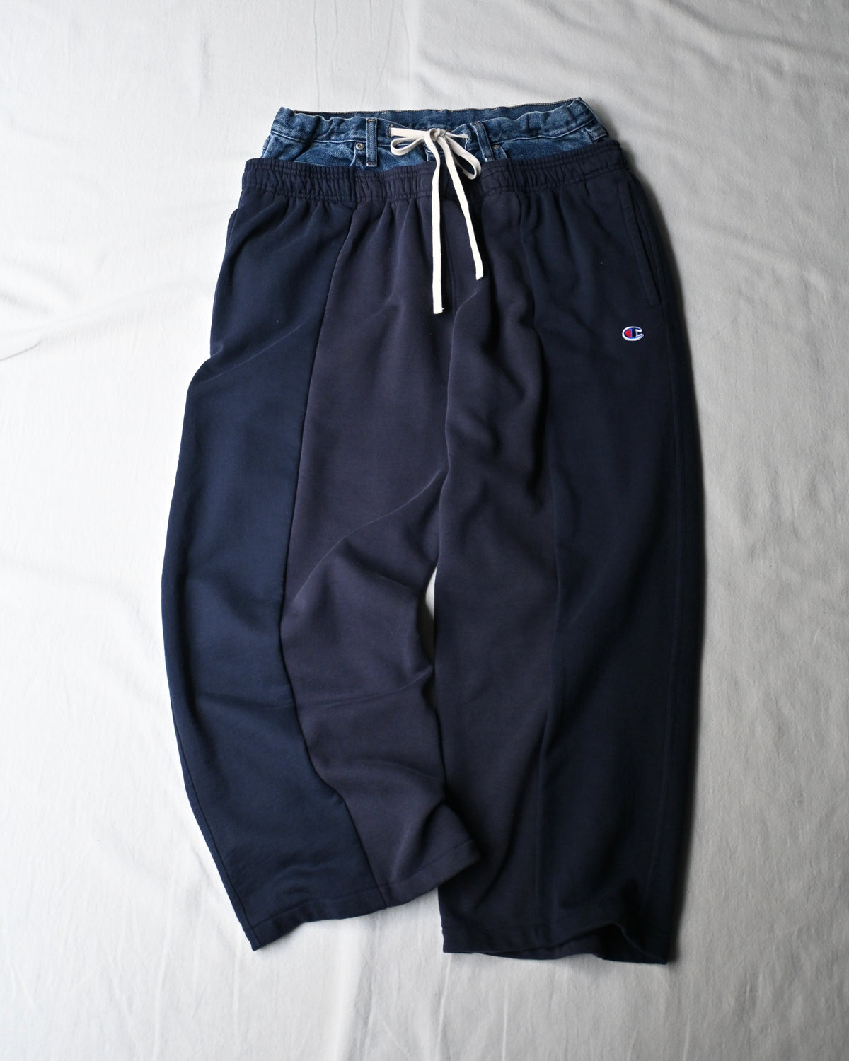 ID26-051-F / double wast wide sweat【A】
