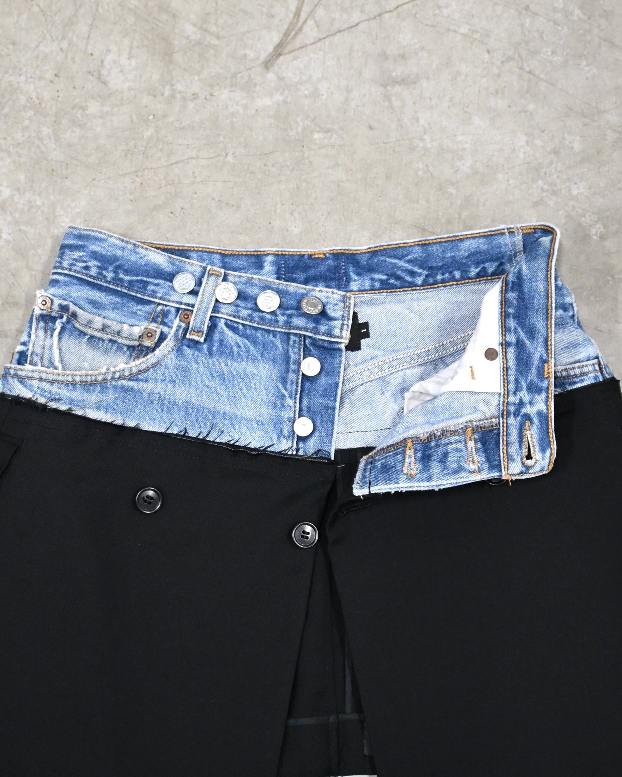 ID26-022-01-M / fake layered skirt 【A】