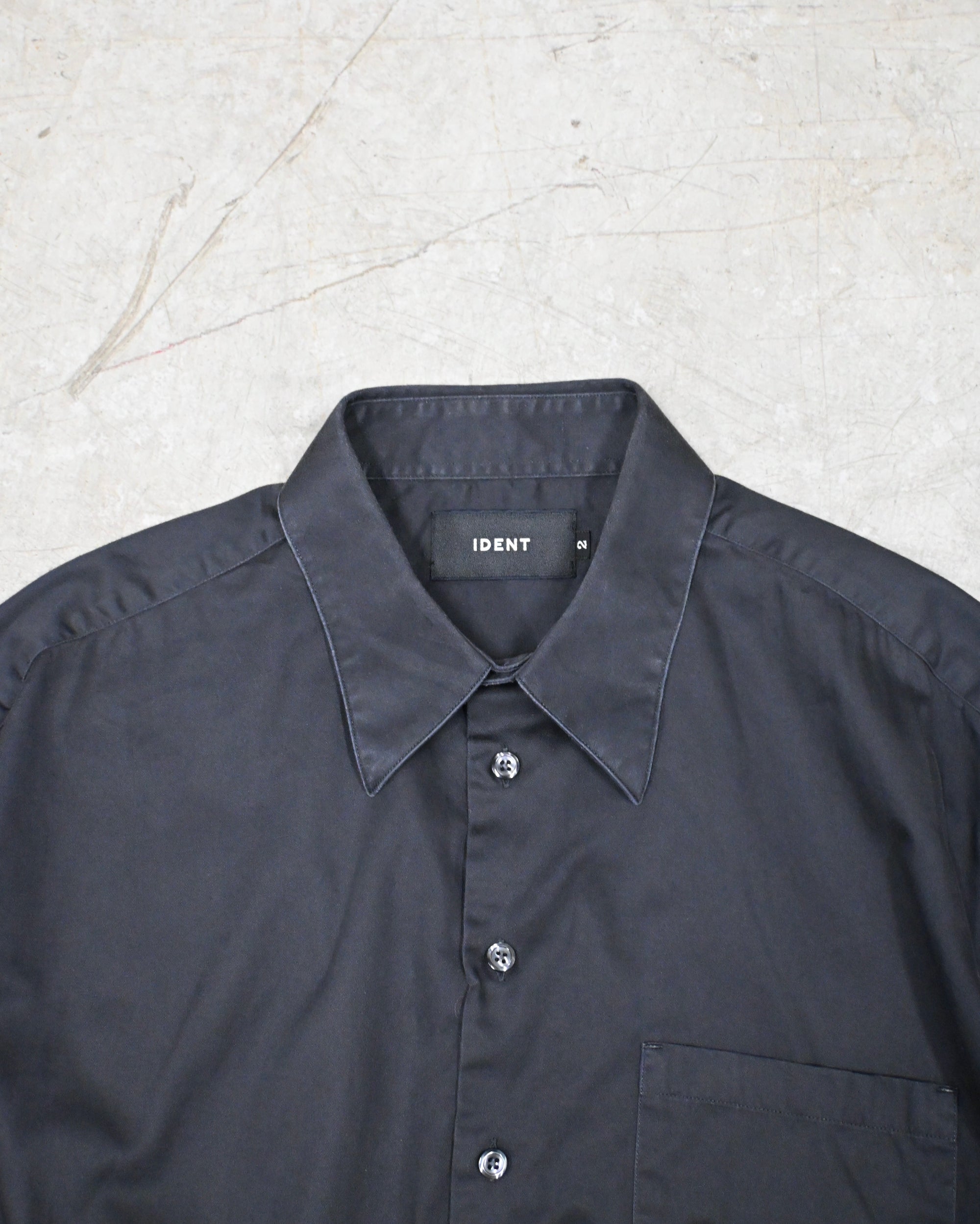 ID26-036-L / denim waist short sleeve shirt【B】
