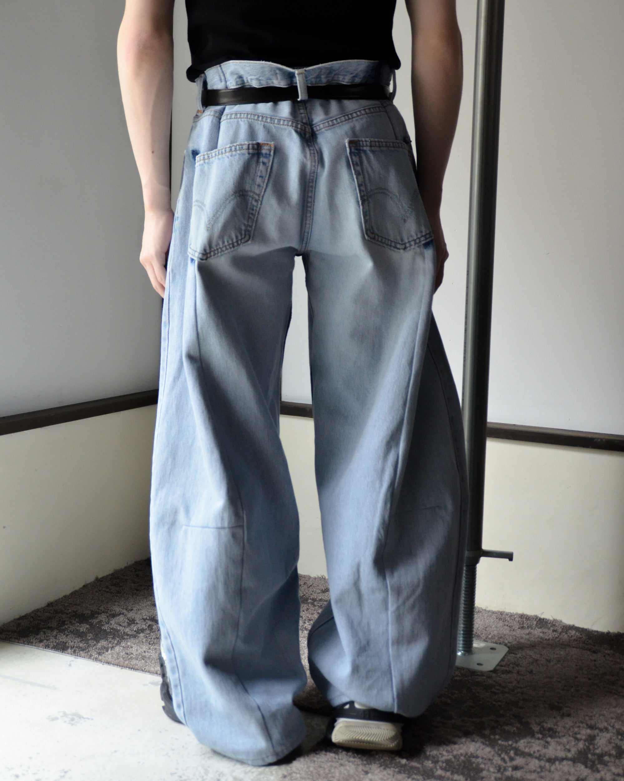 RE-010-18 / curve buggy denim【H】