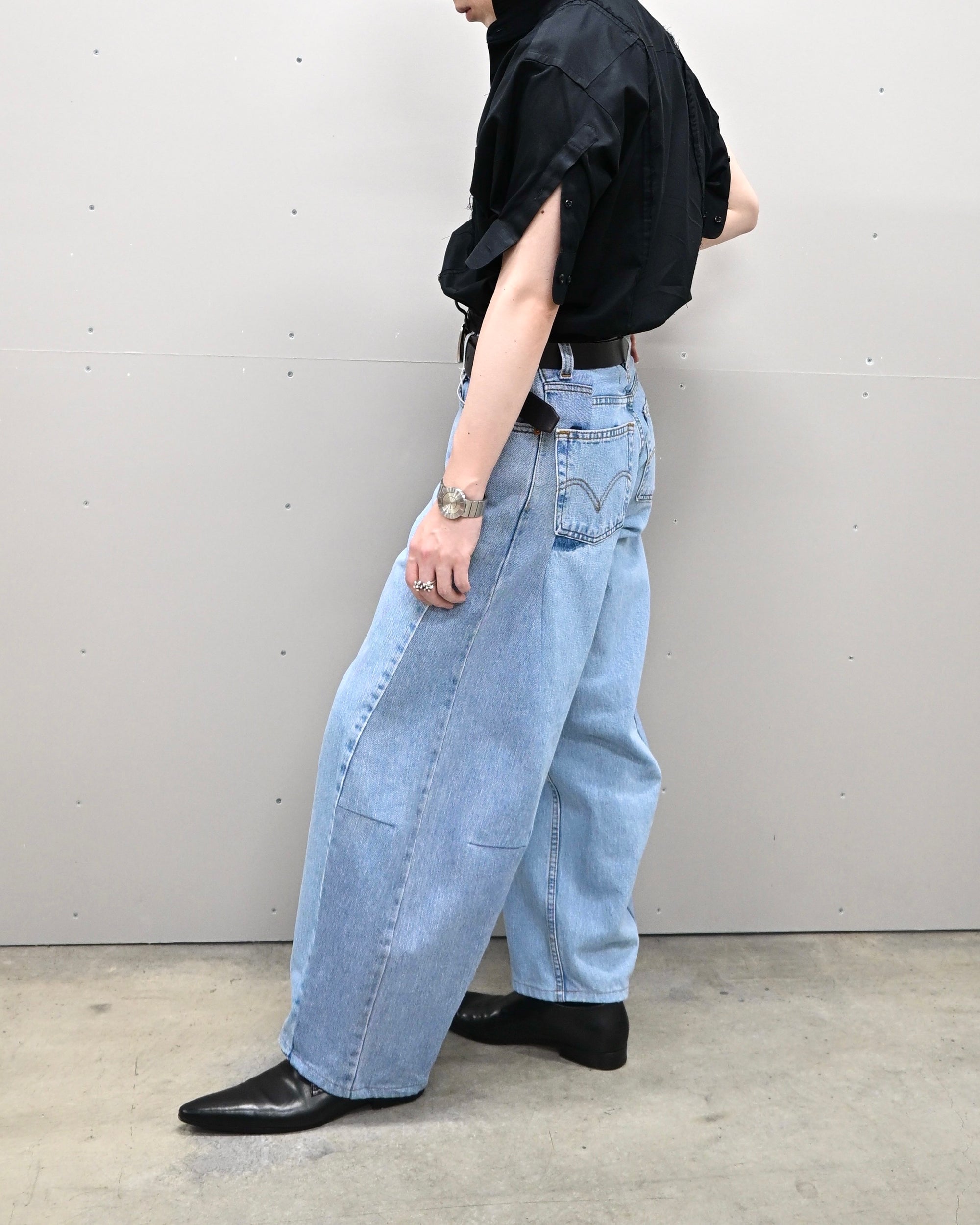 ID-001-14-XS / curve buggy denim【A】