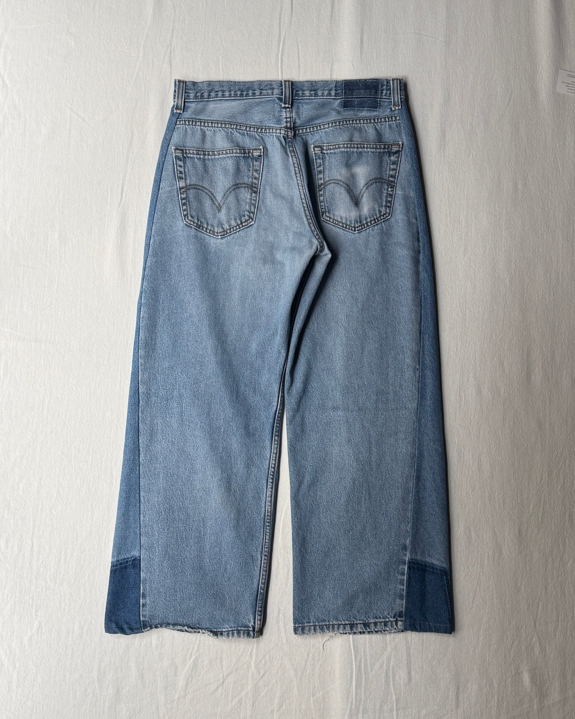 ID25-005-01-F / wide leg easy denim【D】