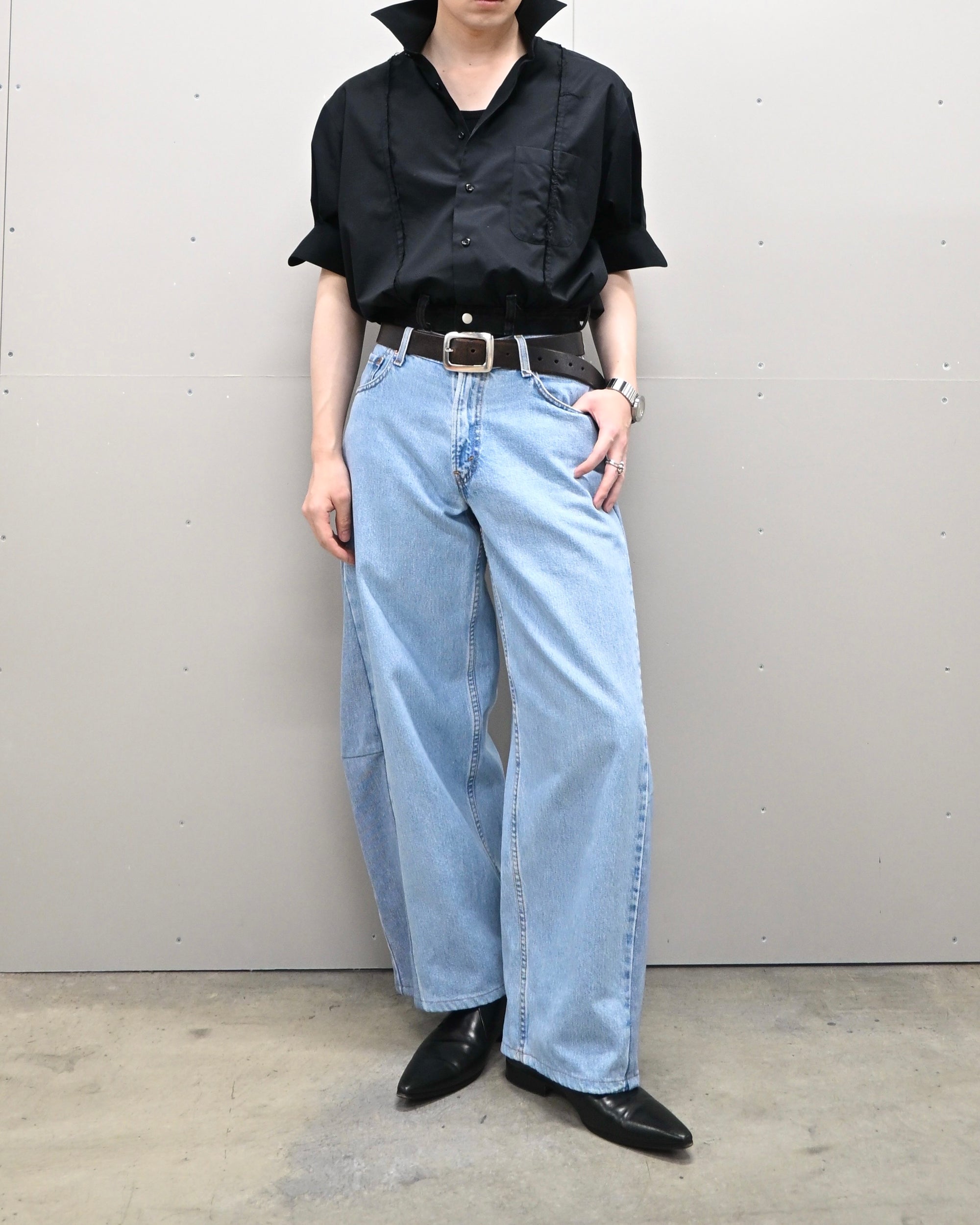 ID-001-14-XS / curve buggy denim【A】