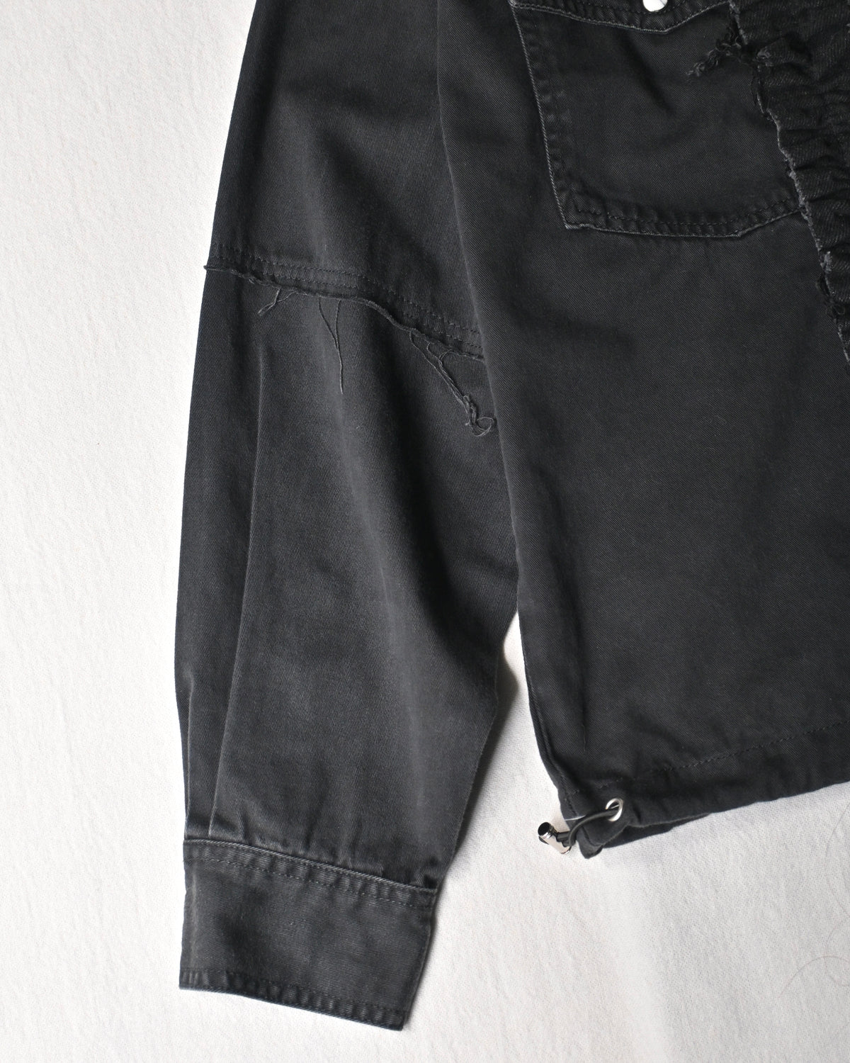 ID26-014-07-F / denim frill shirt【A】