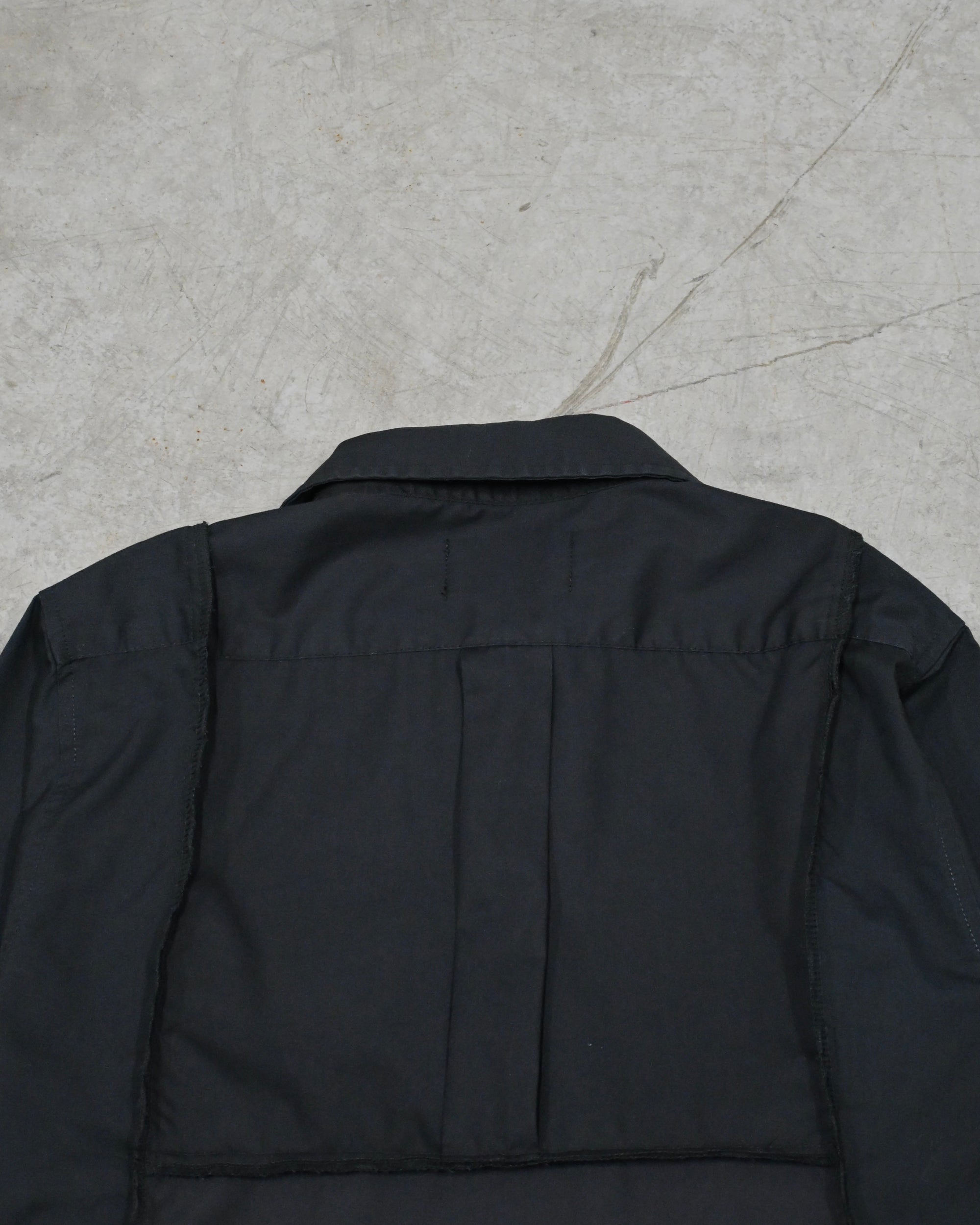 ID26-019-01-F / mirrored zip shirt【A】