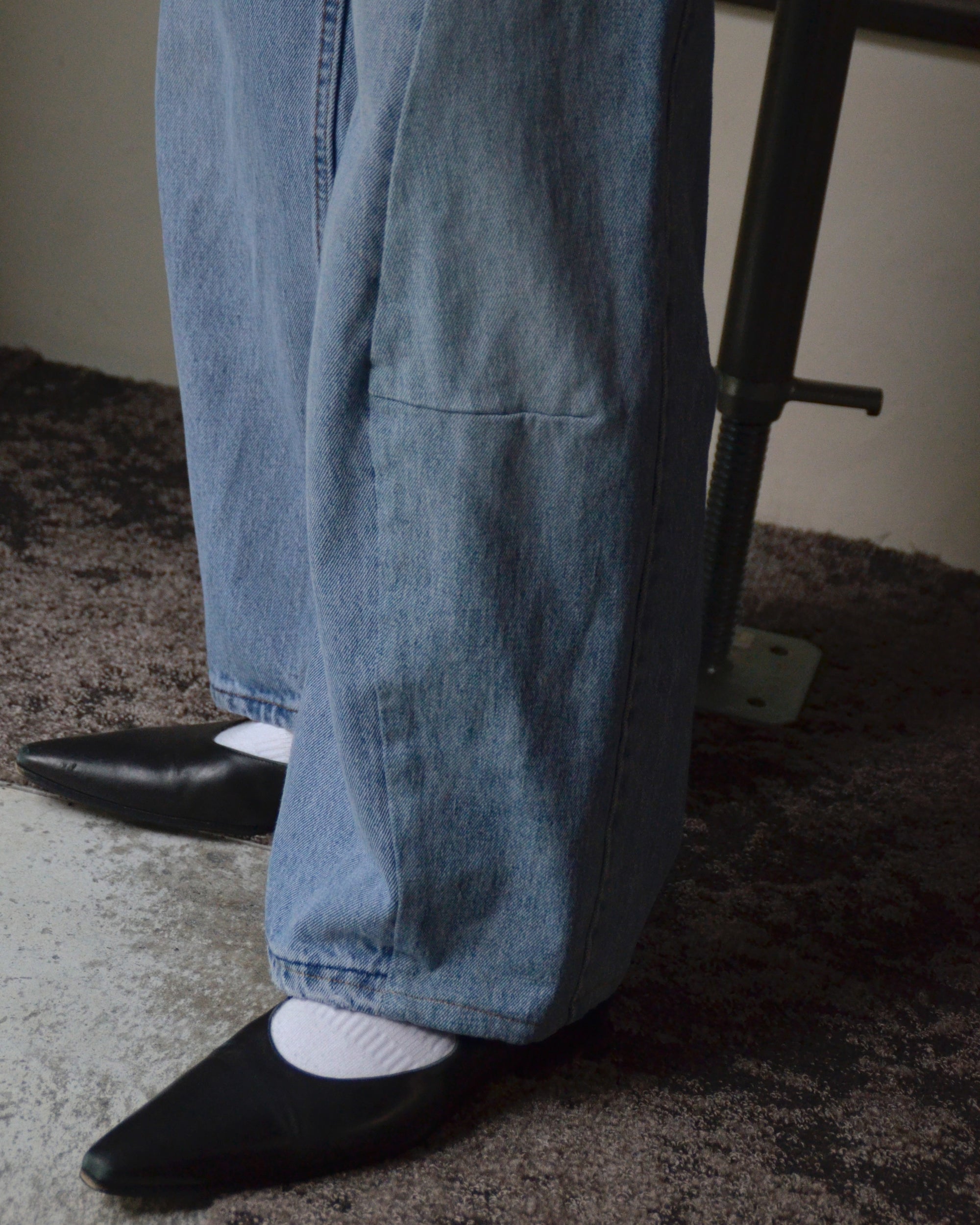 RE-010-15 / curve buggy denim【B】