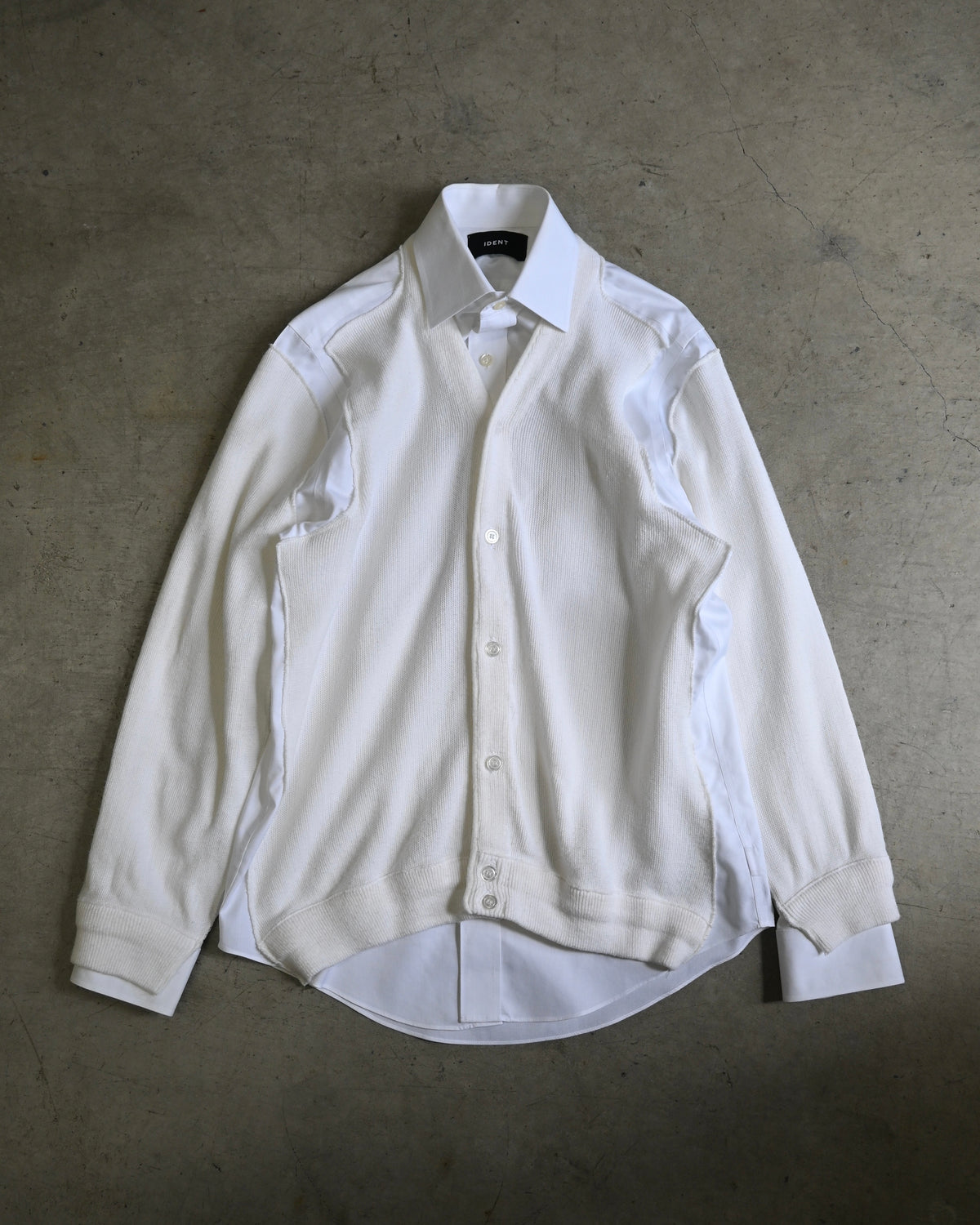 ID26-048-F / fake layered cardigan【A】