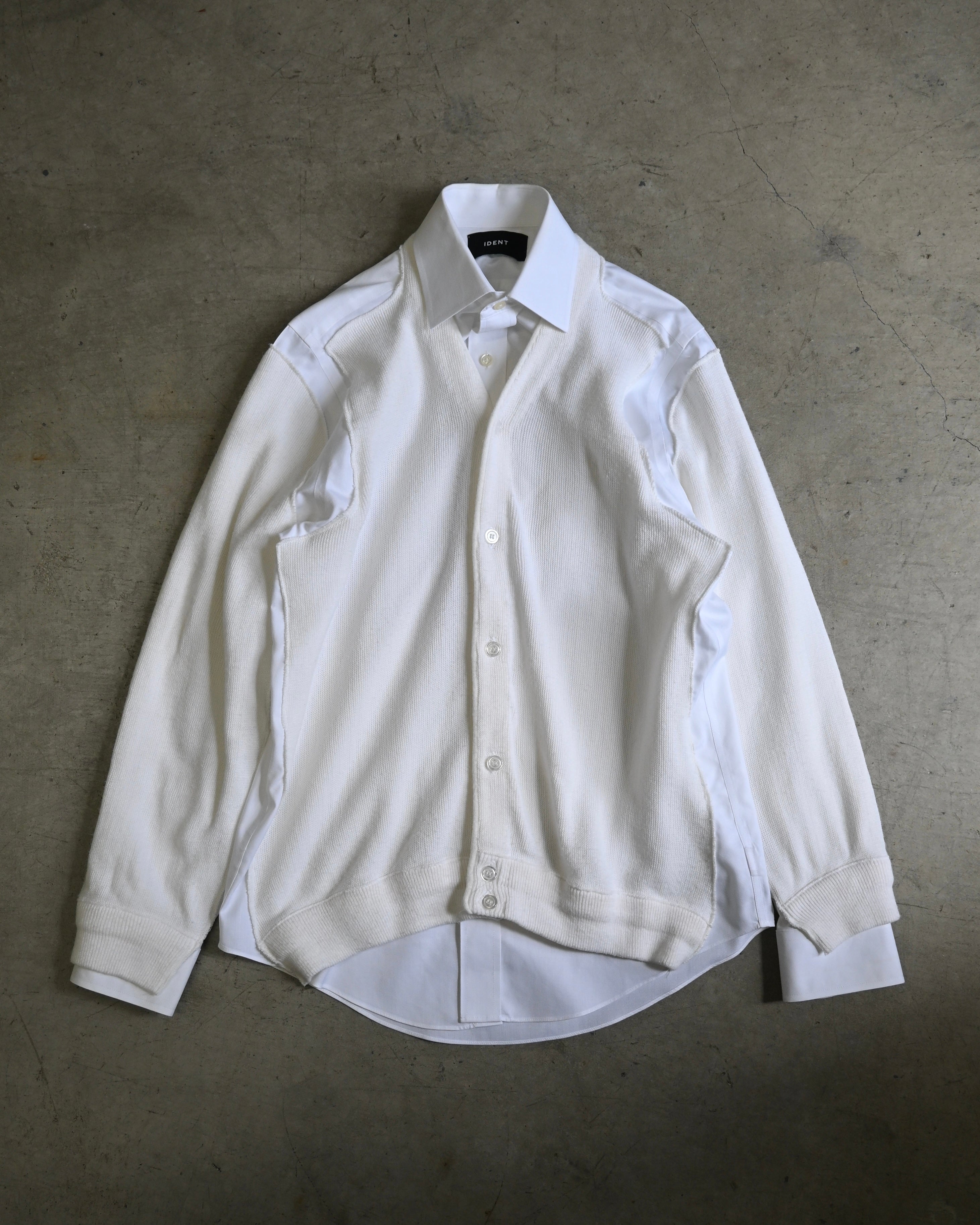 ID26-048-F / fake layered cardigan【A】