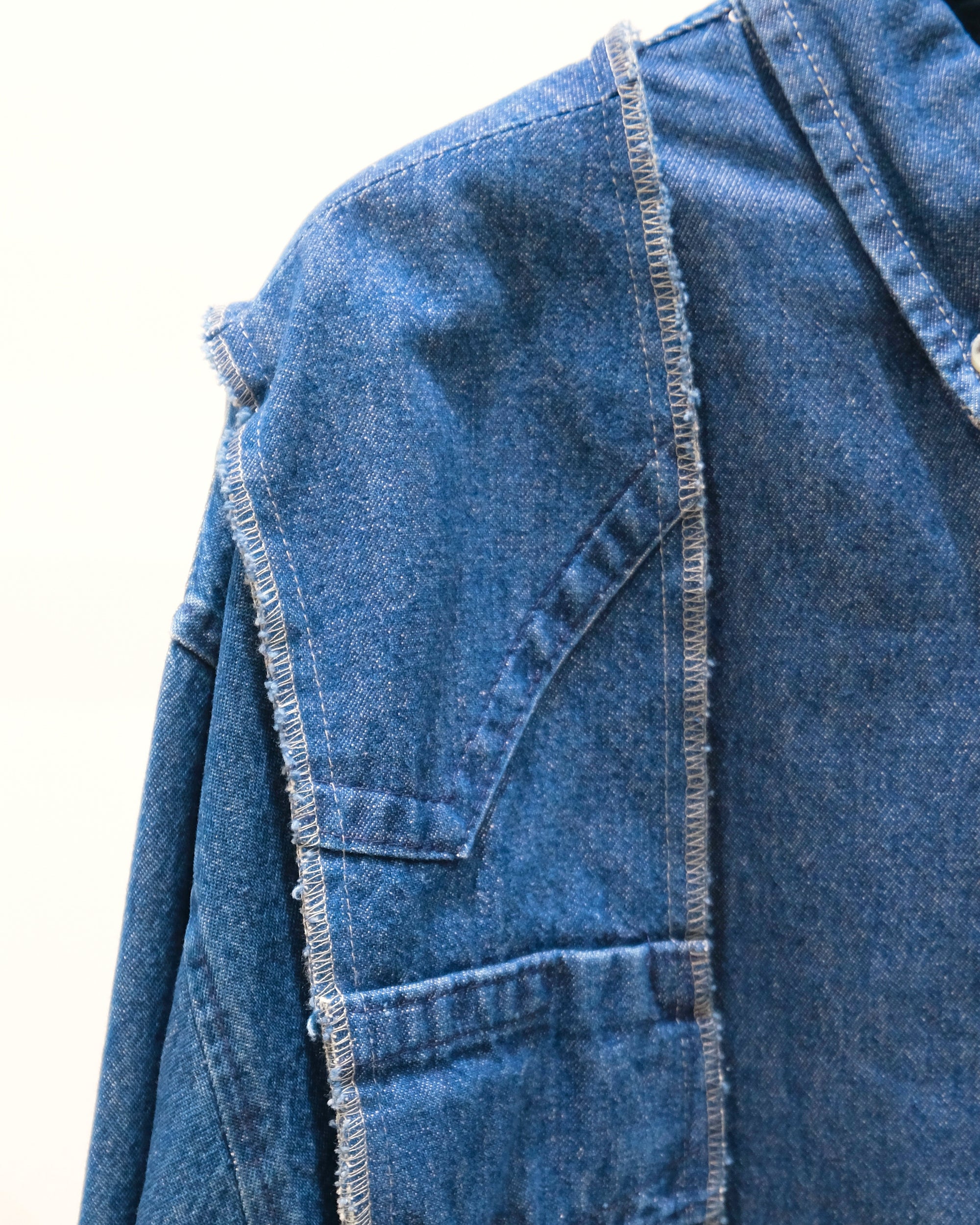 ID25-028-F / docking over denim shirt jacket【C】