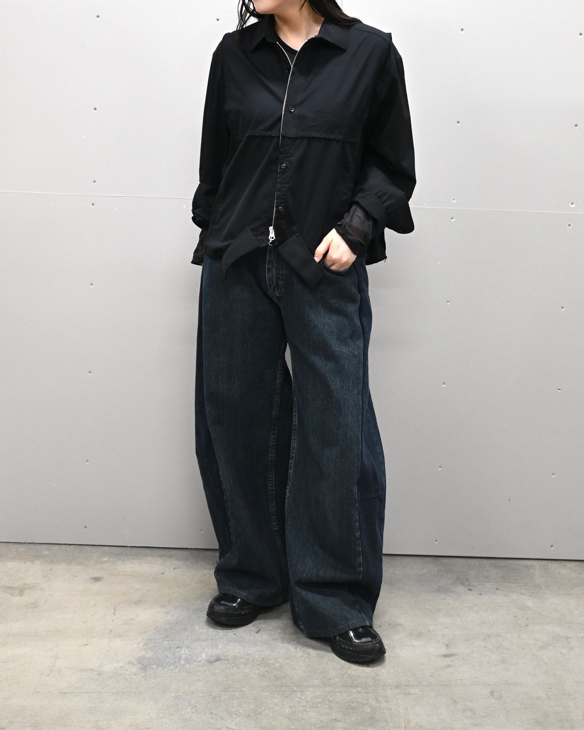 ID-001-15-S / curve buggy denim 【A】