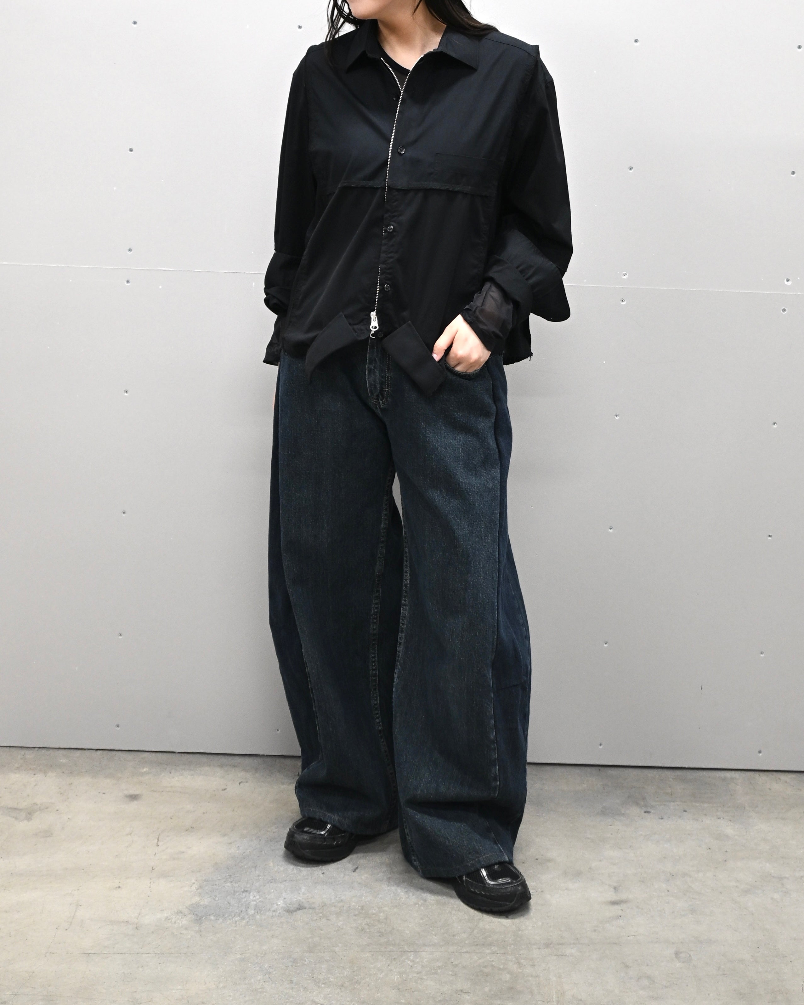 ID-001-15-S / curve buggy denim 【A】