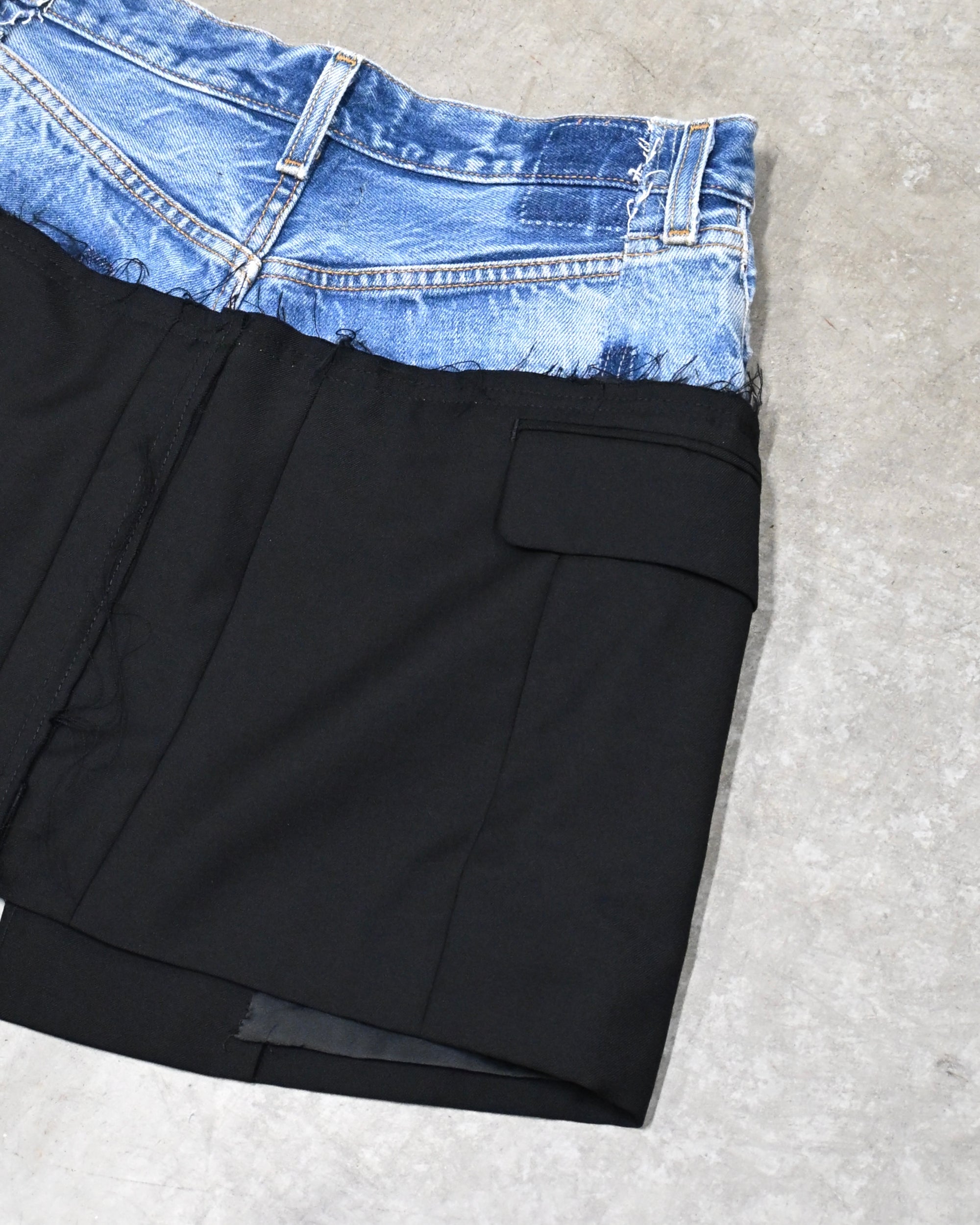 ID26-022-01-M / fake layered skirt 【A】