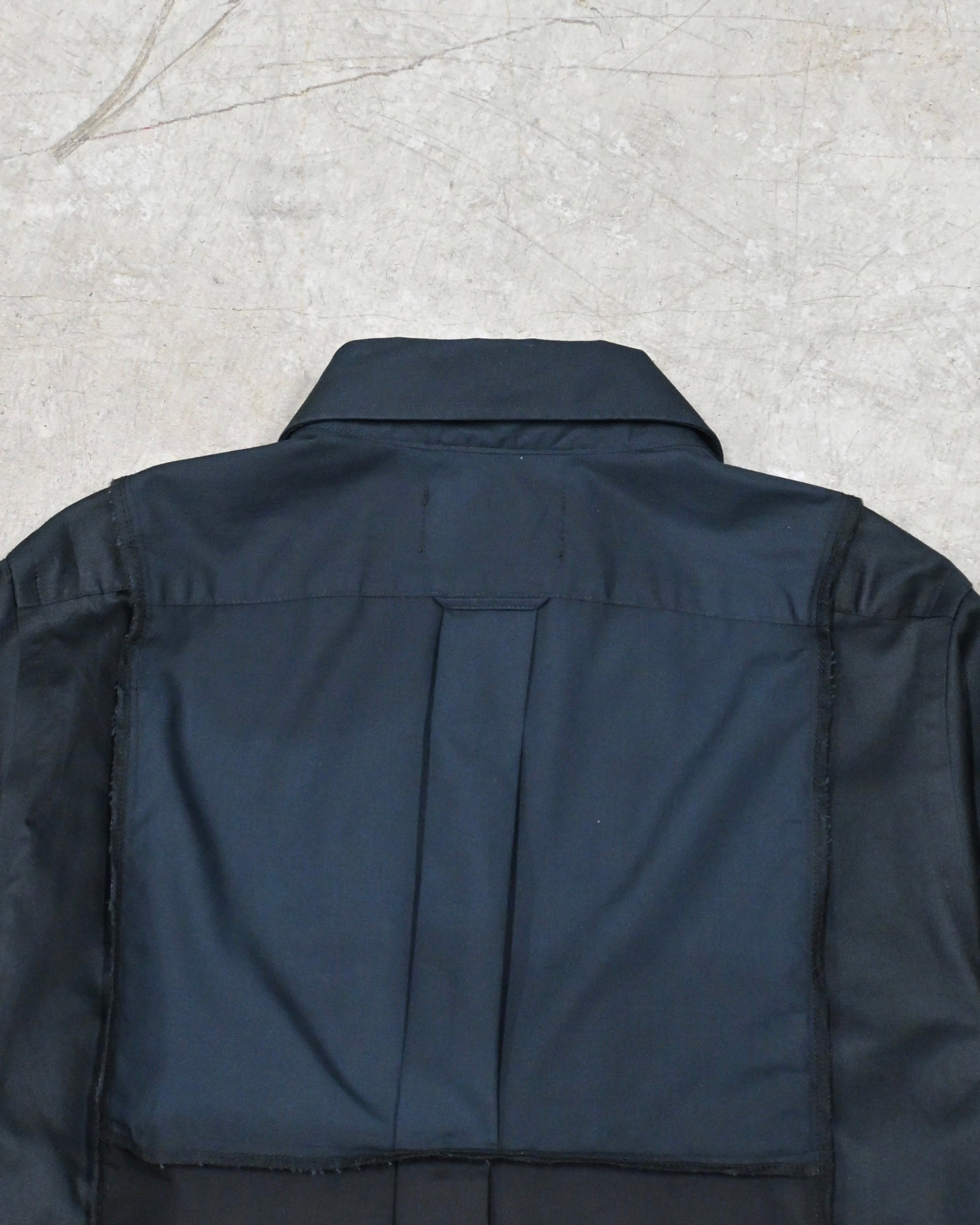 ID26-019-02-F / mirrored zip shirt【A】
