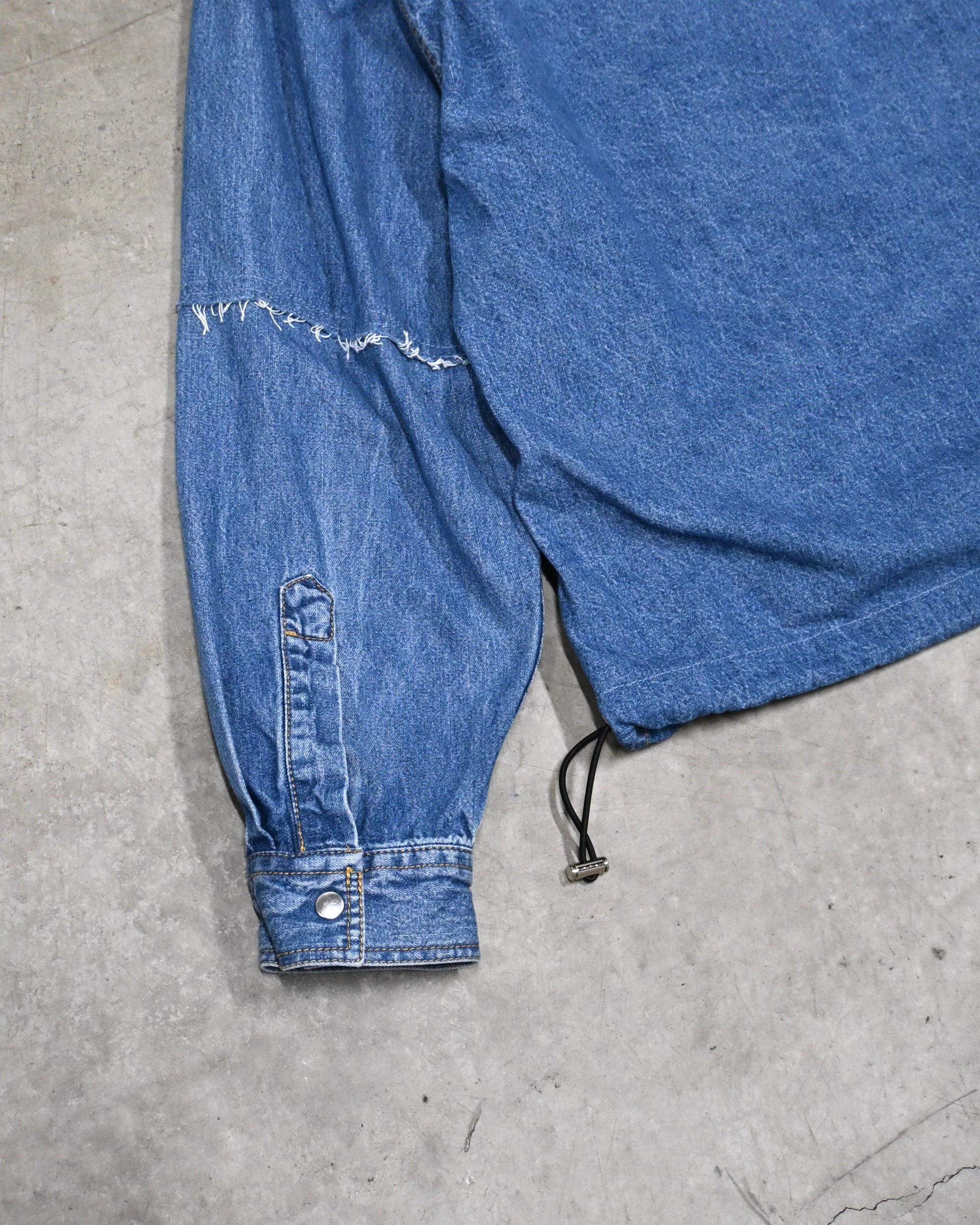ID26-014-04-F / denim frill shirt 【A】
