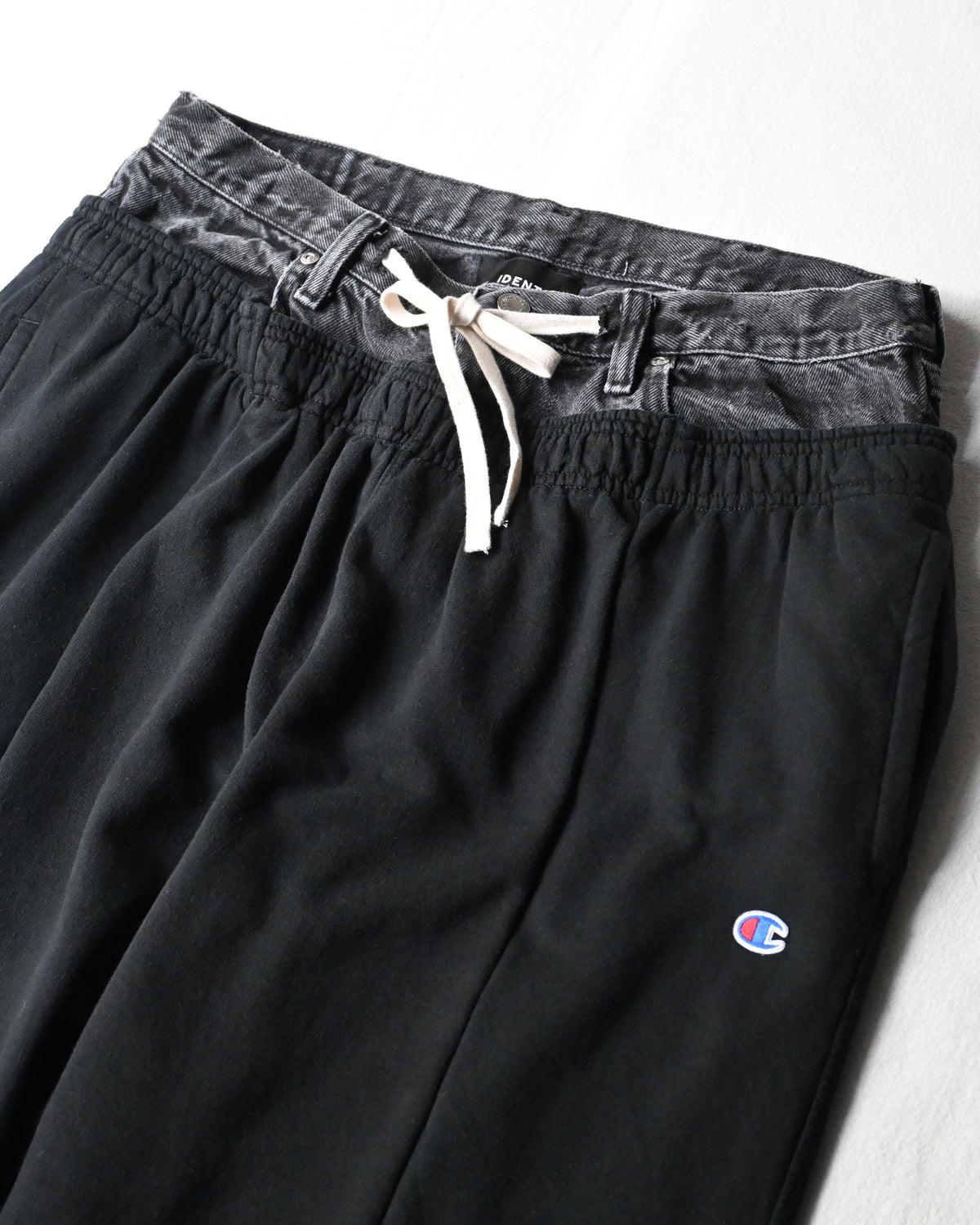 ID26-051-F / double wast wide sweat【B】