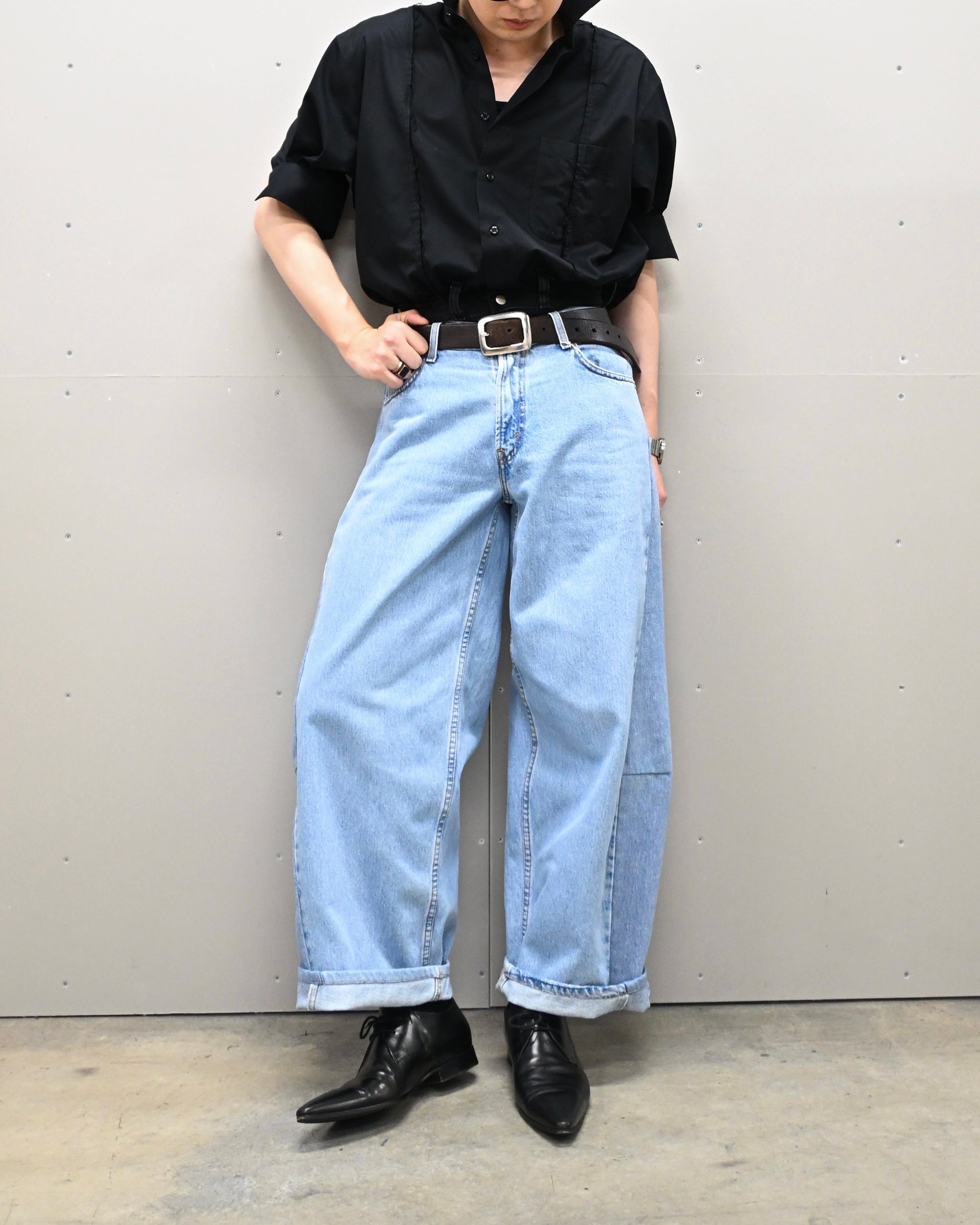 ID-001-14-XS / curve buggy denim【A】