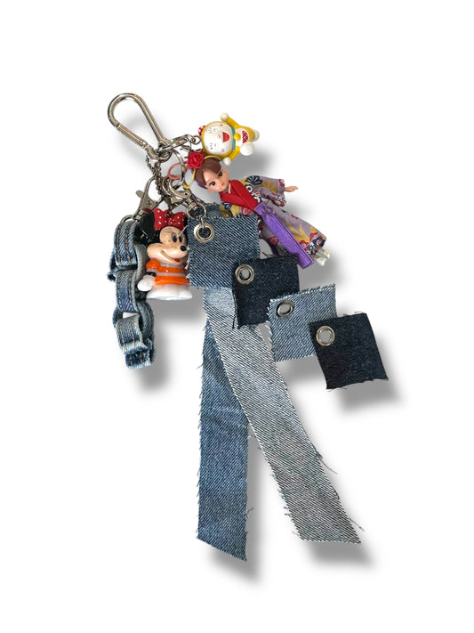 ID25-012 / denim key charm【F】