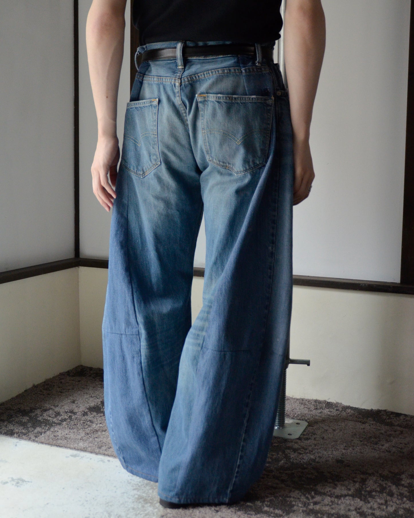 RE-010-18 / curve buggy denim【F】