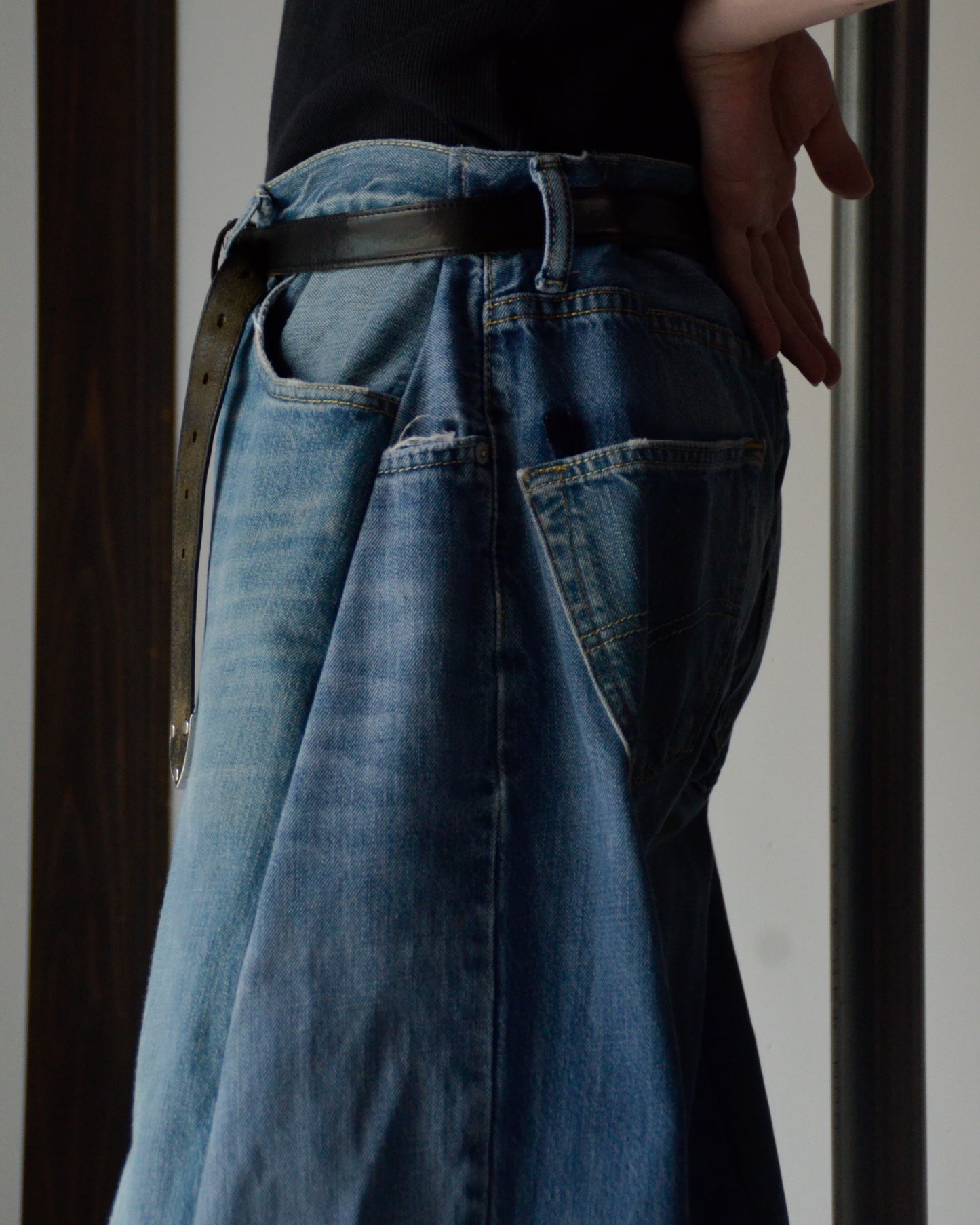 RE-010-18 / curve buggy denim【F】