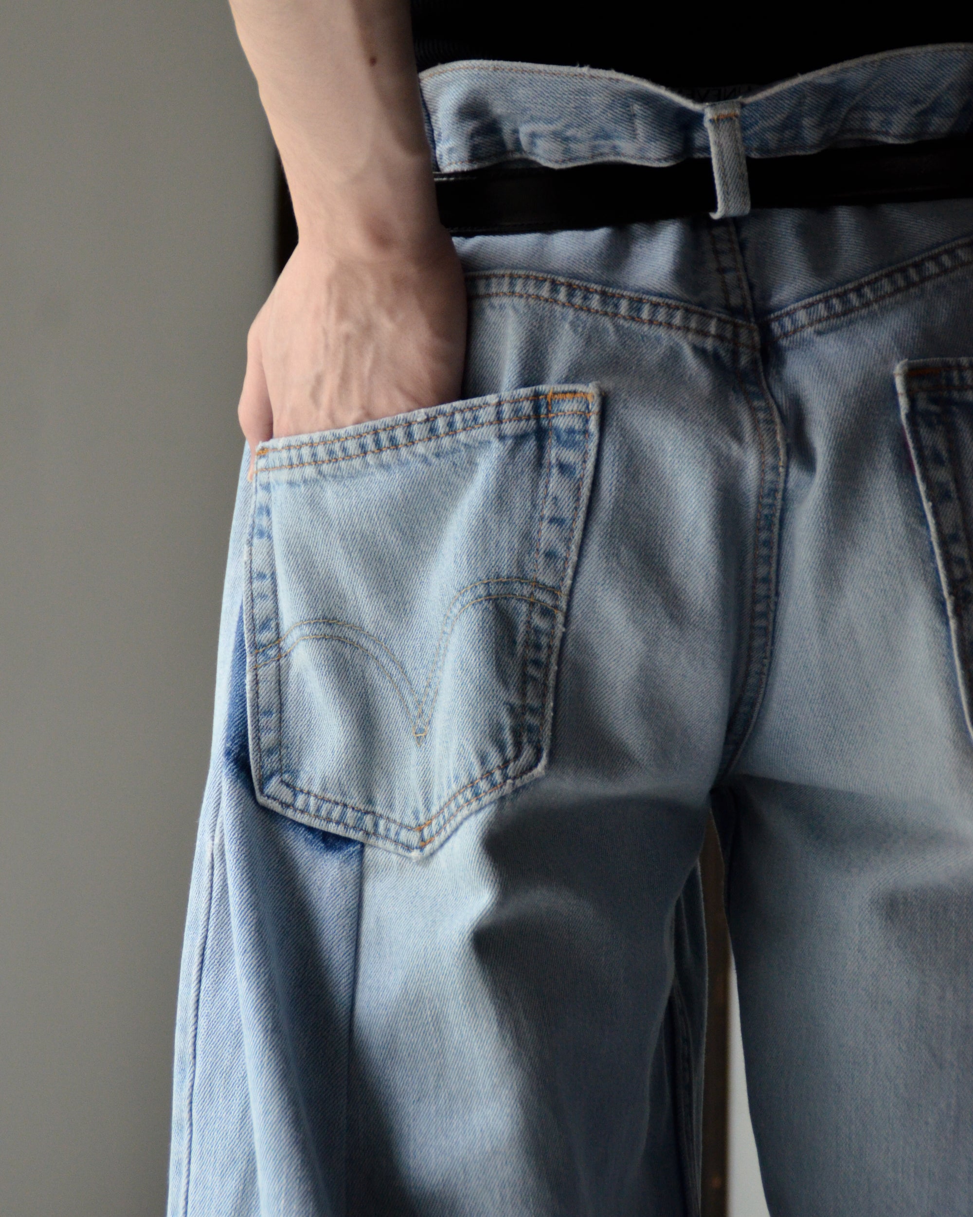 RE-010-18 / curve buggy denim【H】