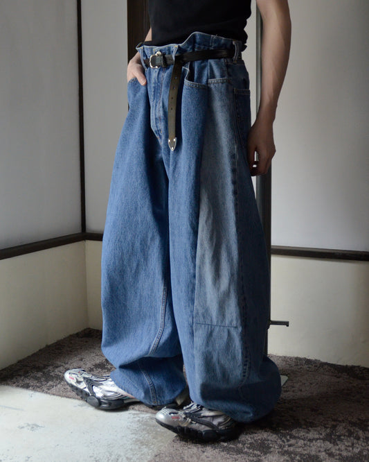 RE-010-18 / curve buggy denim【J】
