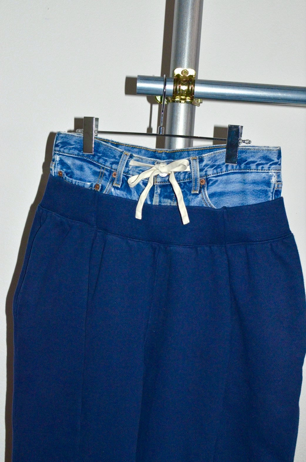 ID26-003-F / docking double waist sweat pant【B】