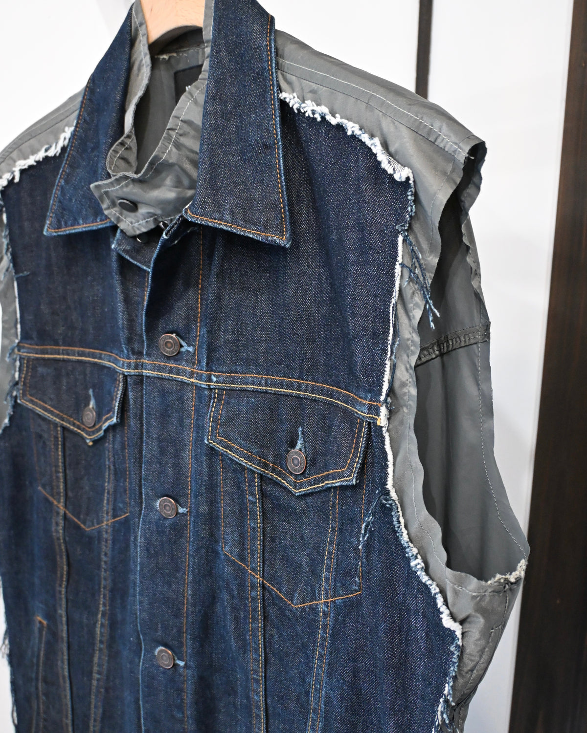 ID26-056-F / fake layered work vest【B】