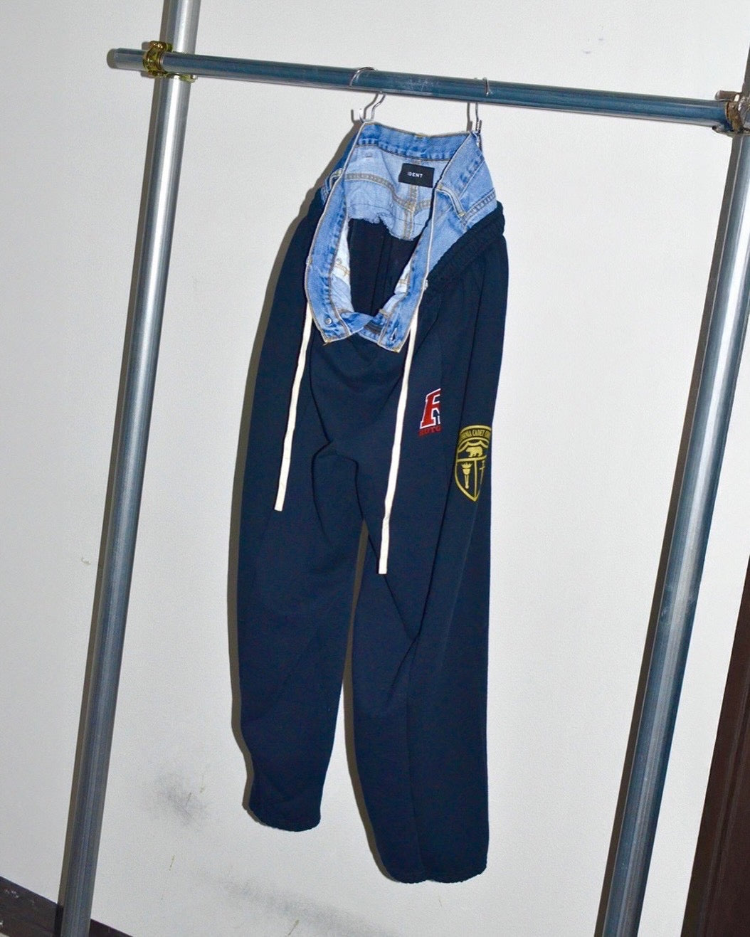 ID26-003-F / docking double waist sweat pant【A】