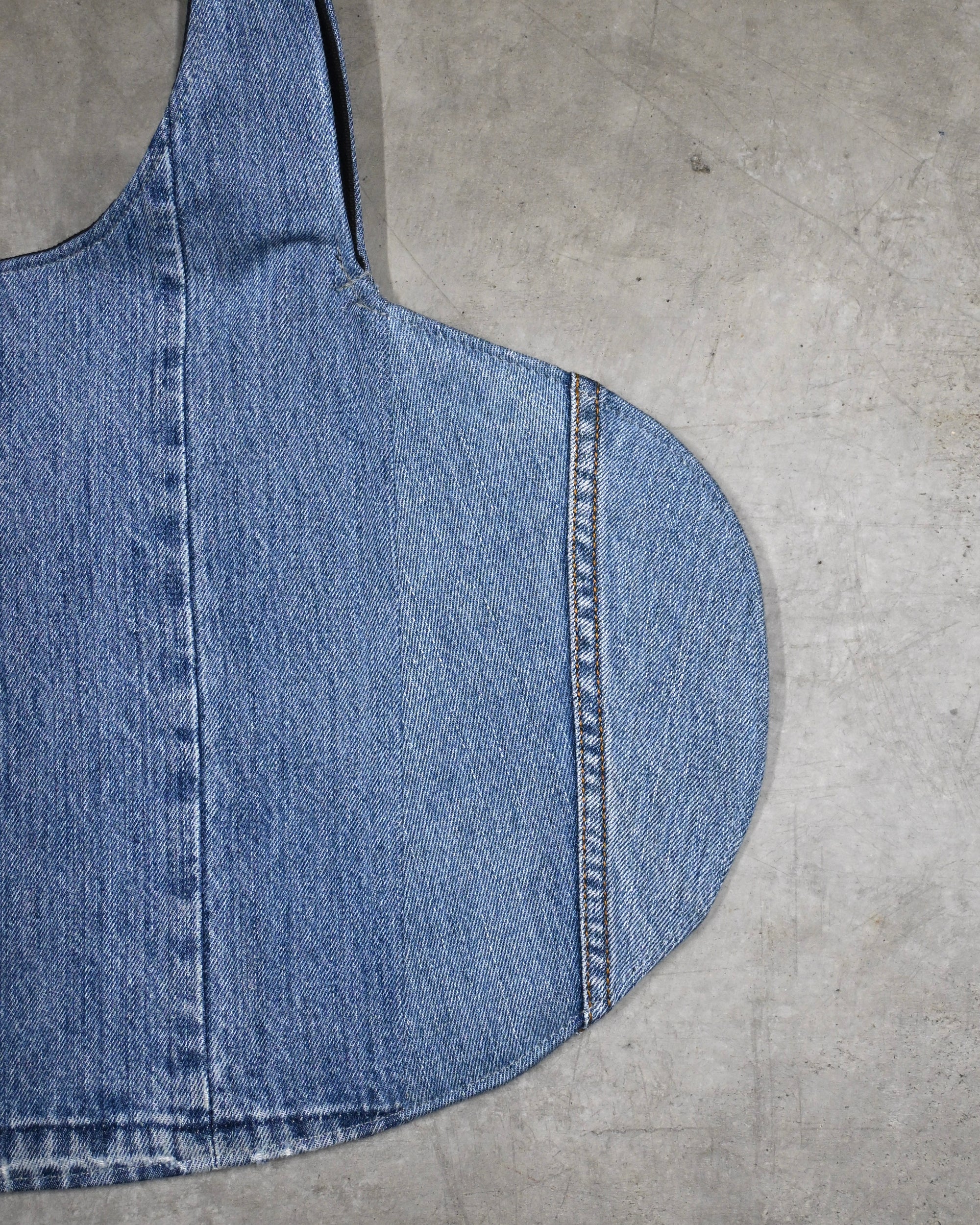 ID26-034-F /  denim heart bag【D】