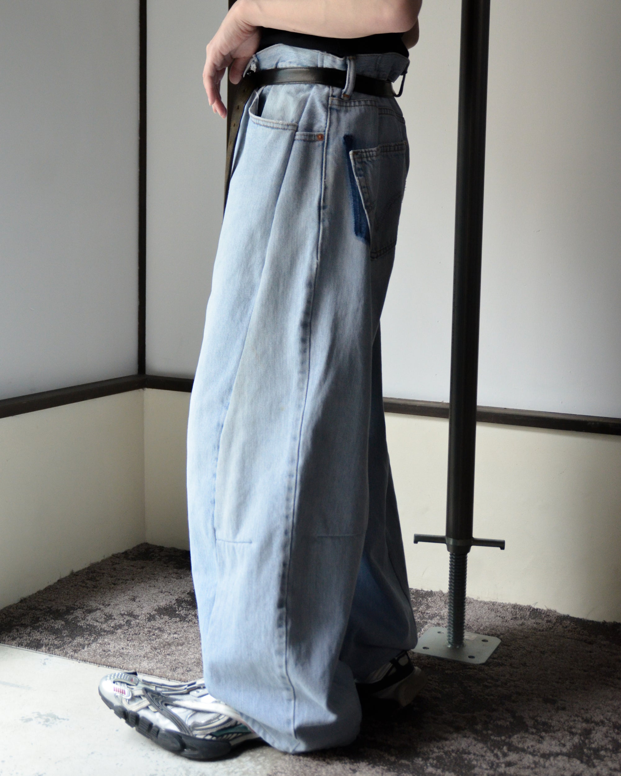 RE-010-18 / curve buggy denim【H】
