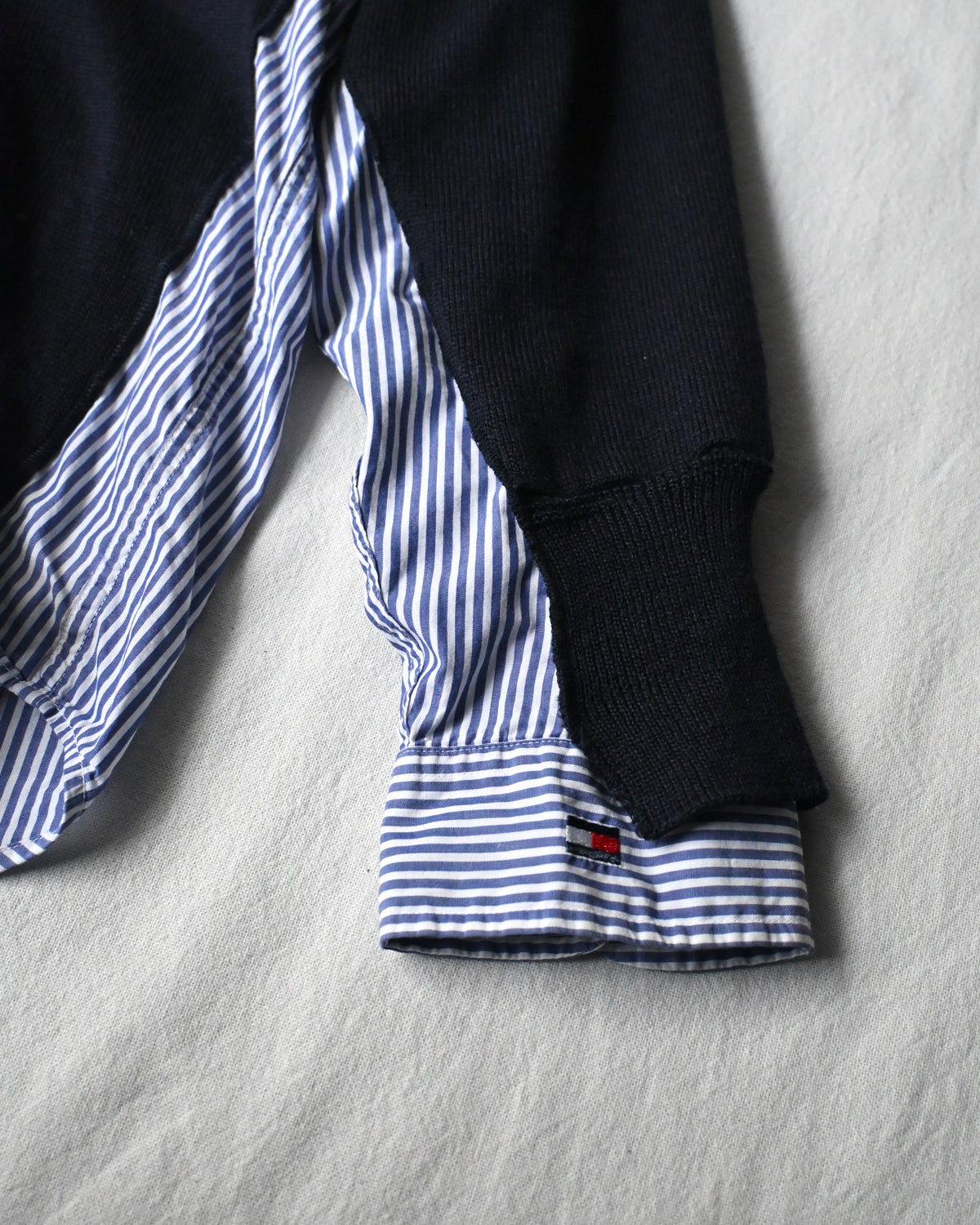 ID26-047-F / fake layered vintage cardigan 【A】