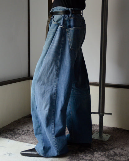 RE-010-18 / curve buggy denim【F】