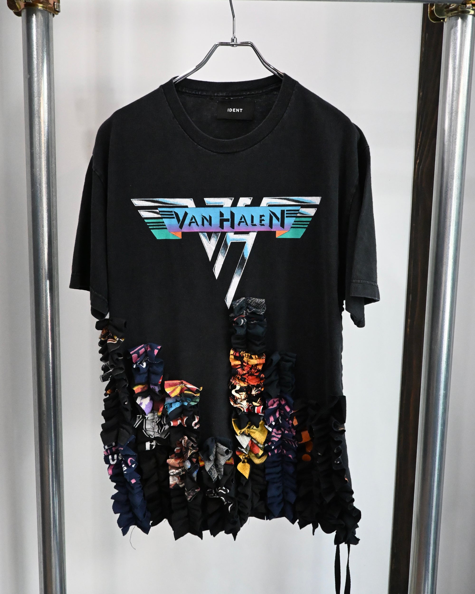 ID26−023-F / gather string frill tee【A】