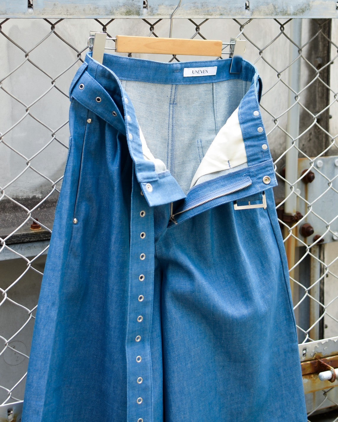 【残り1枚】UE-004 / rigid denim hakama pant