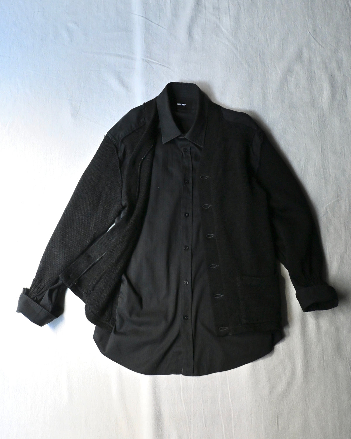 ID26-047-F / fake layered vintage cardigan 【B】