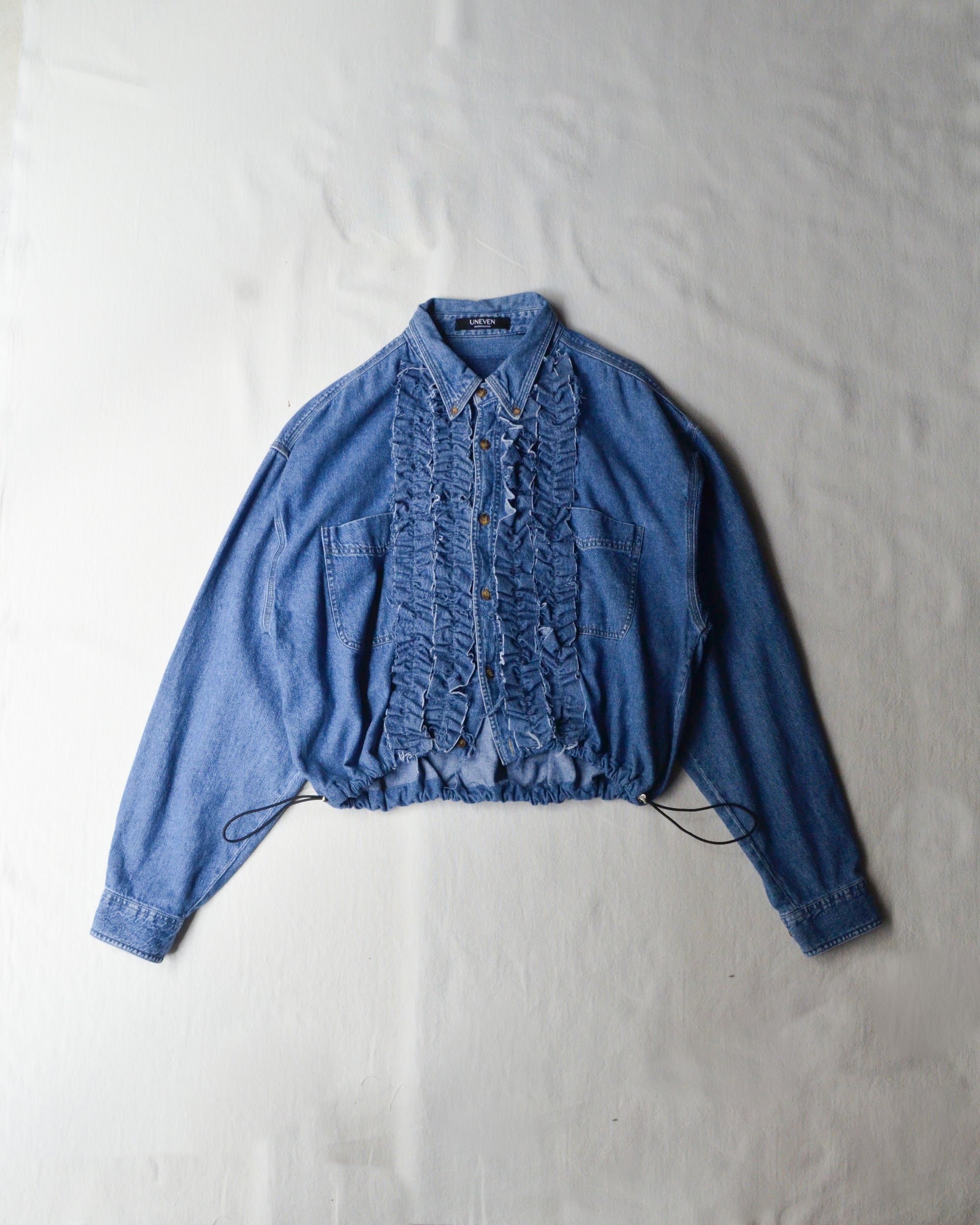 ID25-001 / denim frill shirt【A】