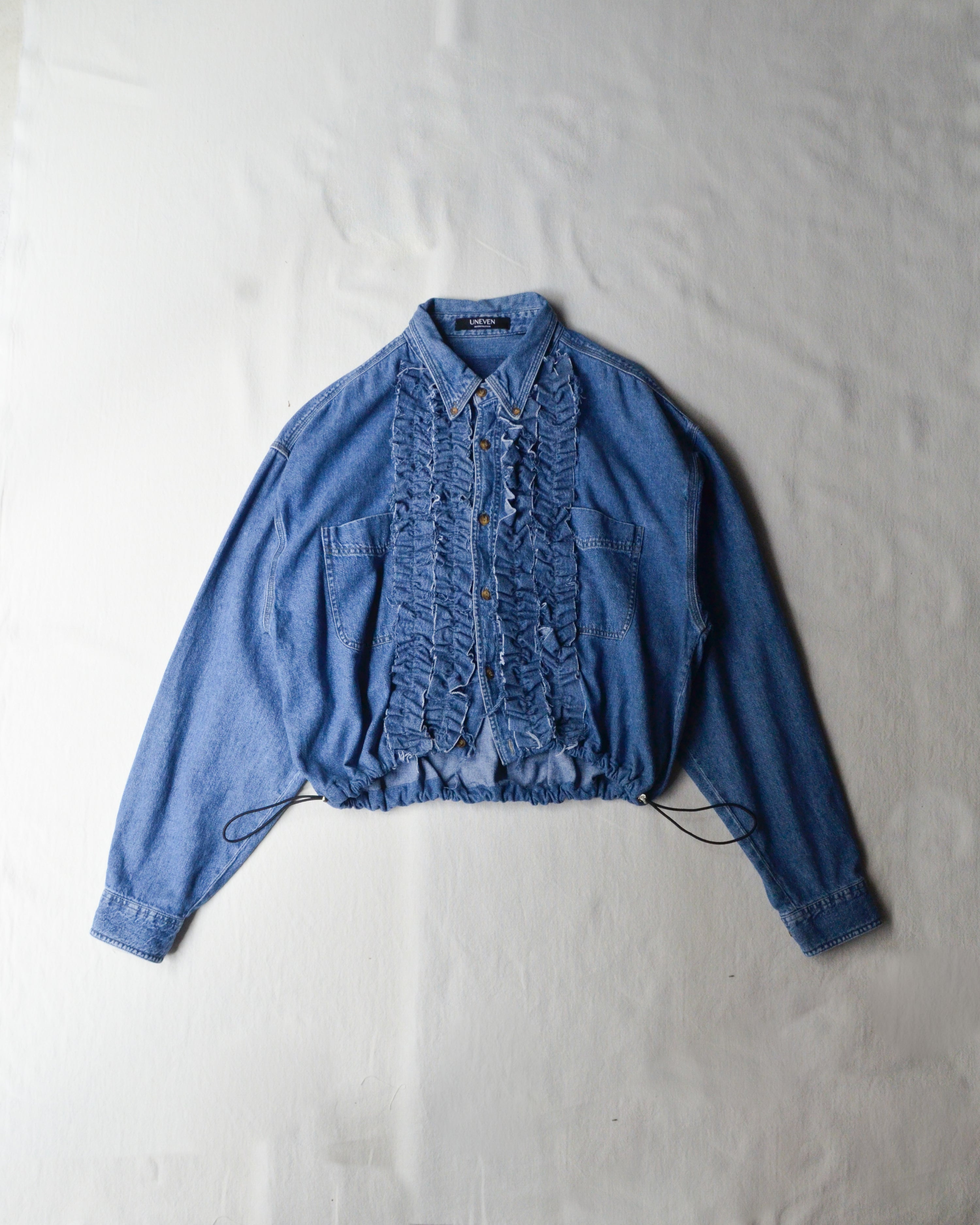 ID25-001 / denim frill shirt【A】