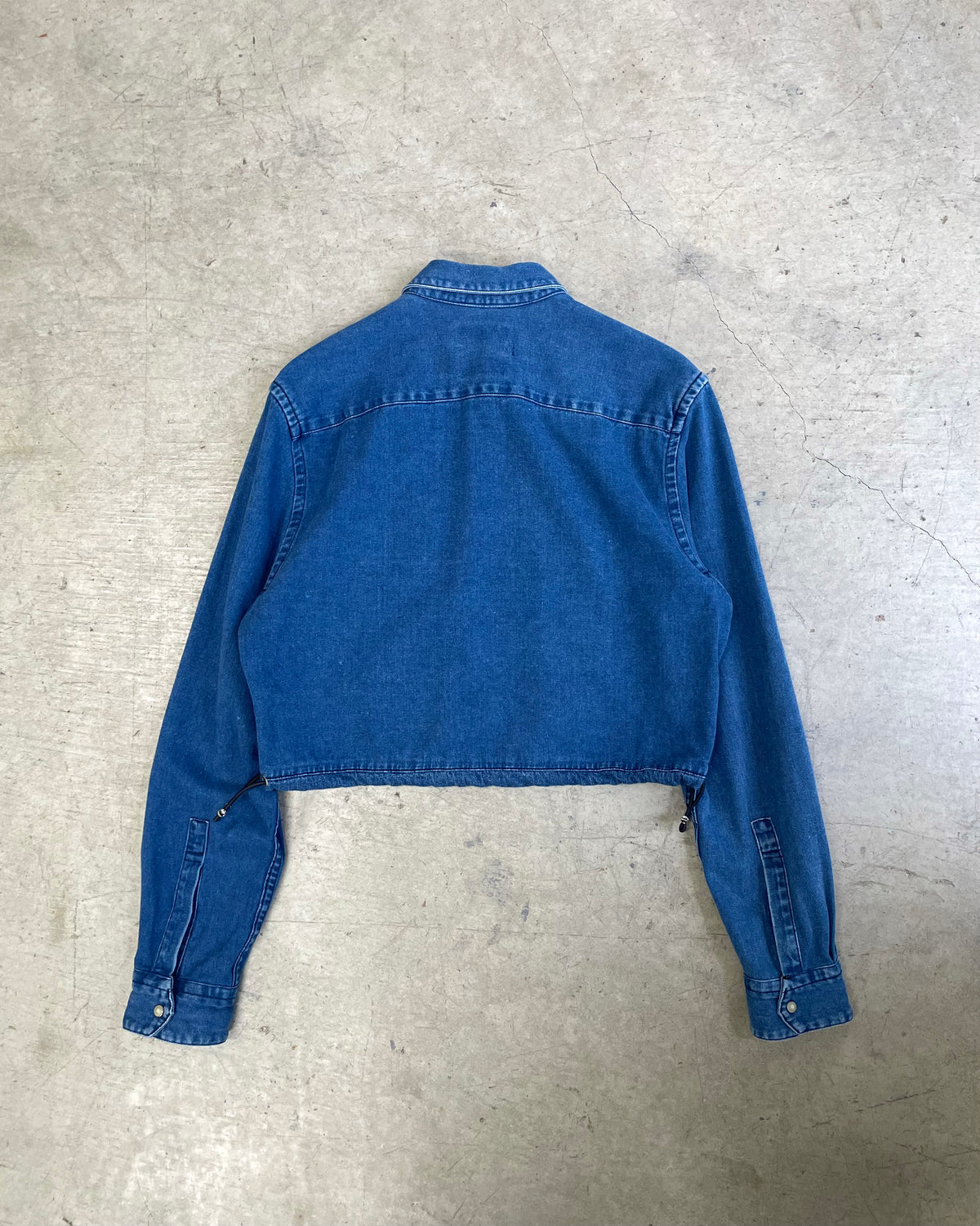 ID26-014-04-F / denim frill shirt 【B】