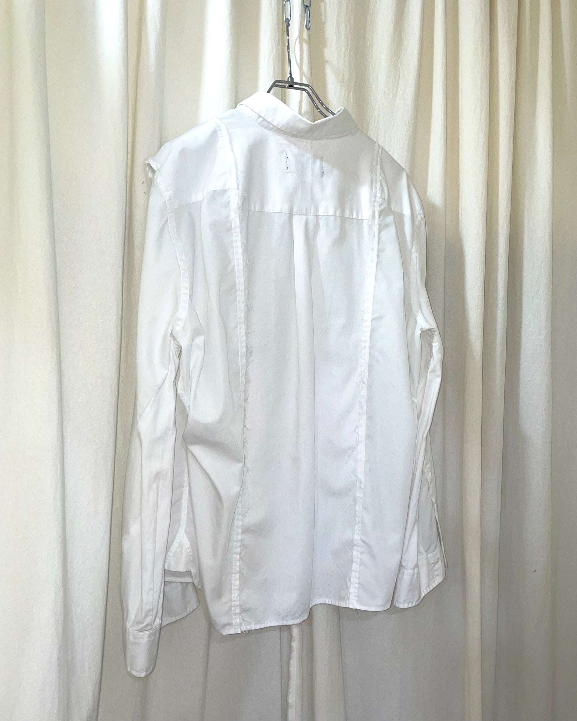 ID26-035-F-01 / slit cape shirt【A】