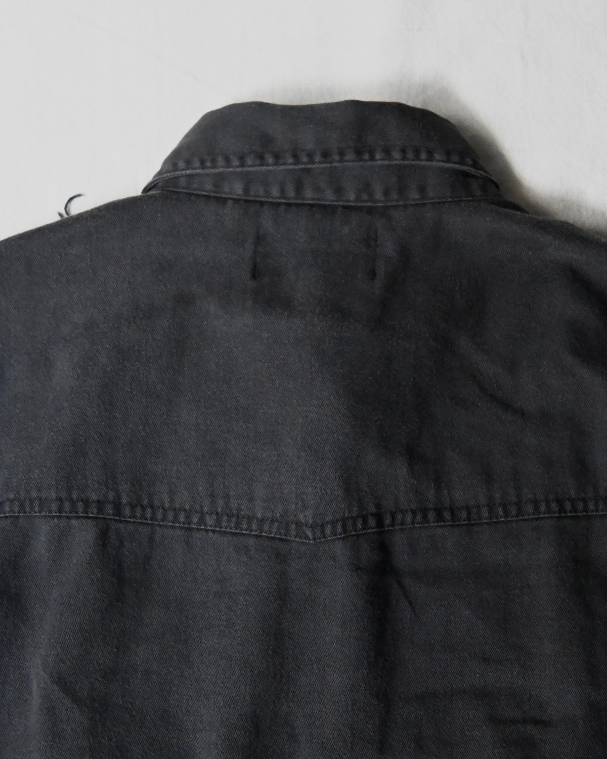 ID26-014-07-F / denim frill shirt【B】