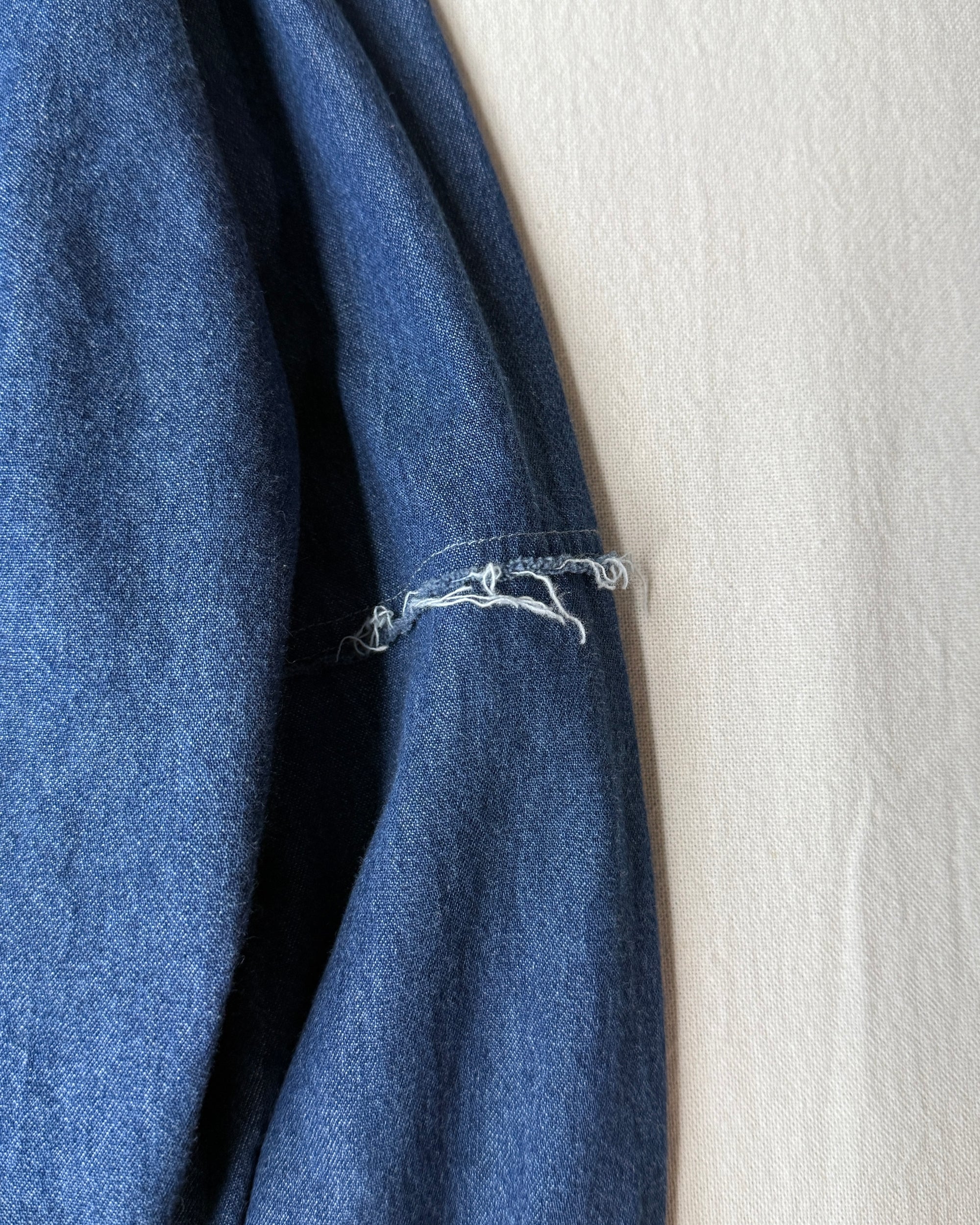 ID25-001-01-F / denim frill shirt【B】