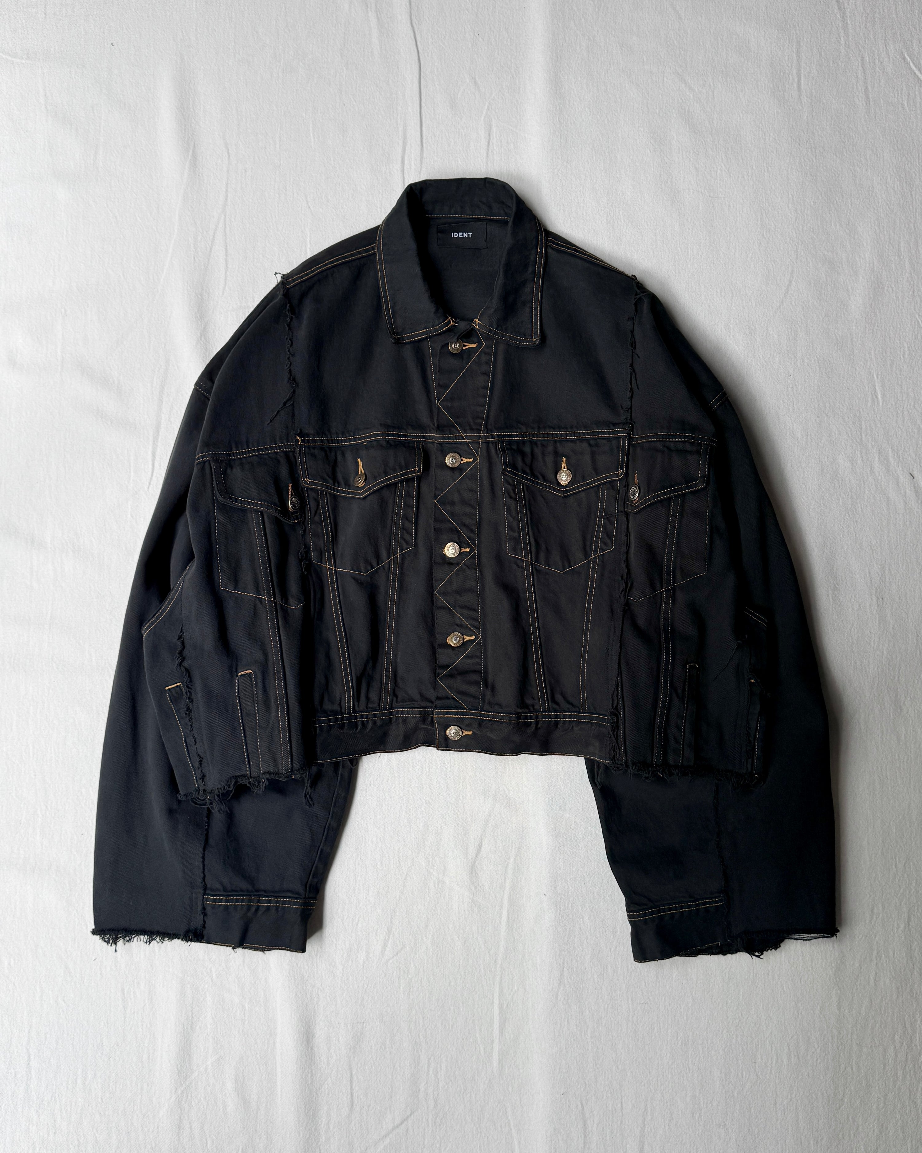RE-030-F-05 / rebuild kimono denim jacket overdye 【A】