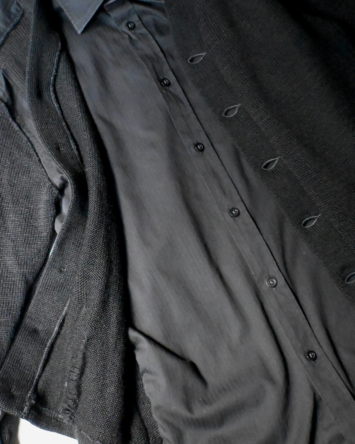 ID26-047-F / fake layered vintage cardigan 【B】