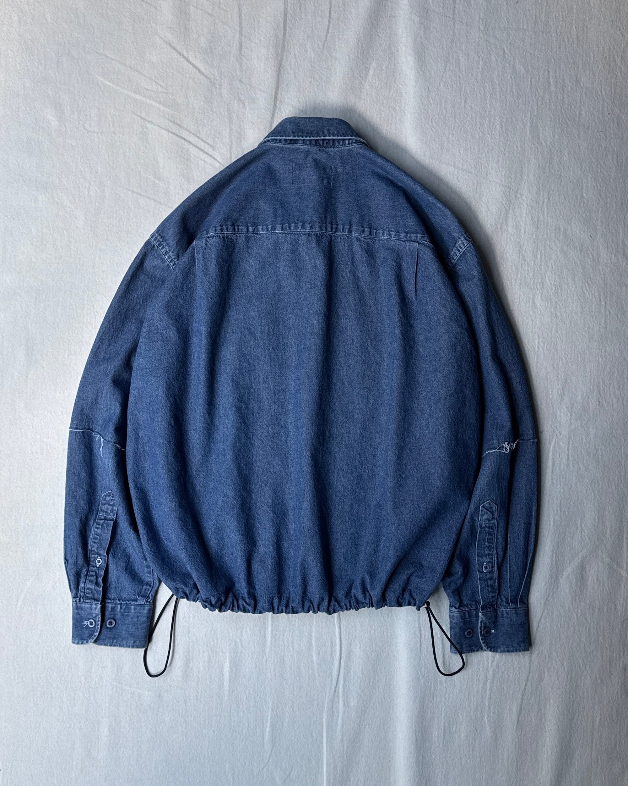 ID25-001-01-F / denim frill shirt【A】