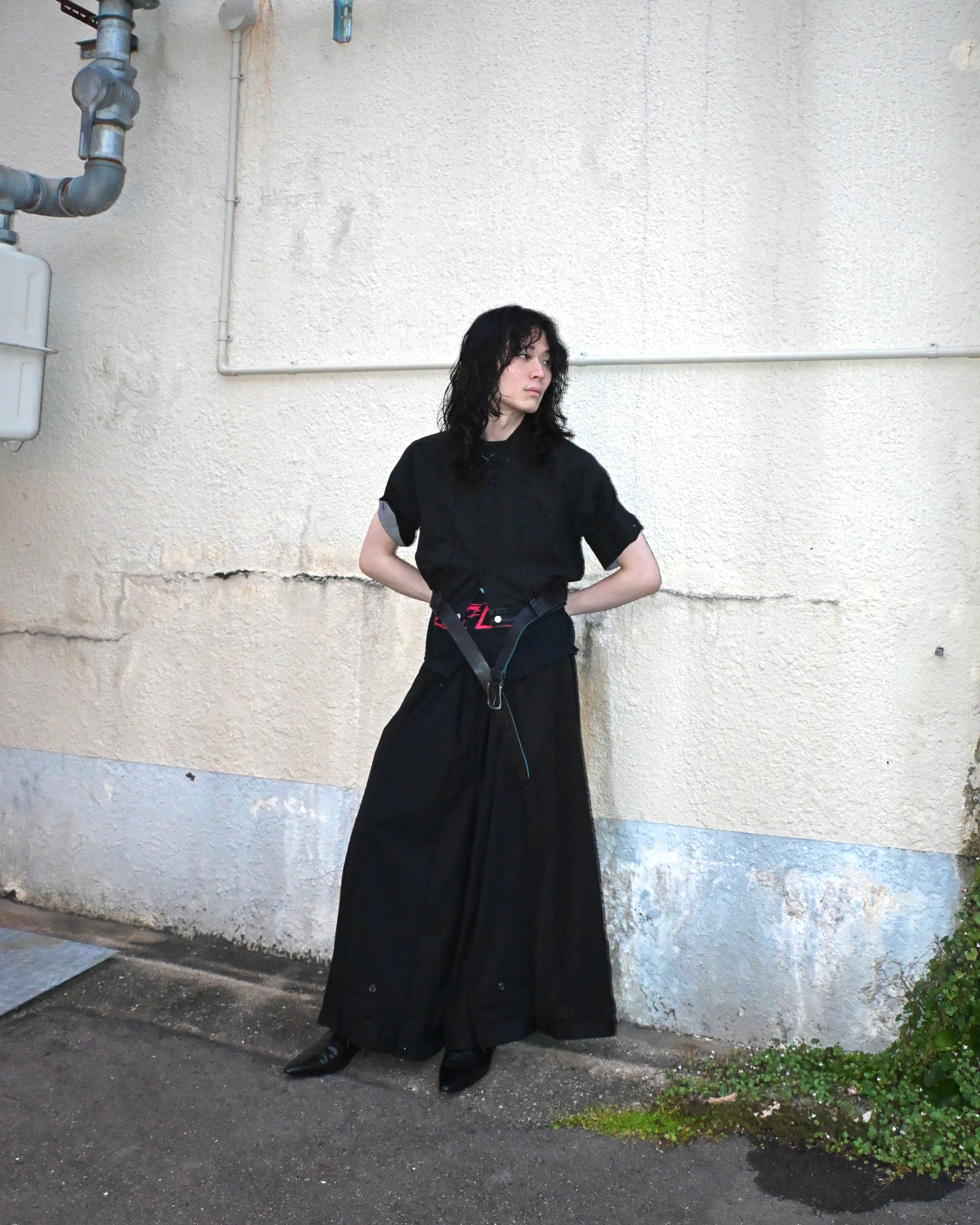 ID26-006-02-L / rebuild hakama slacks【A】