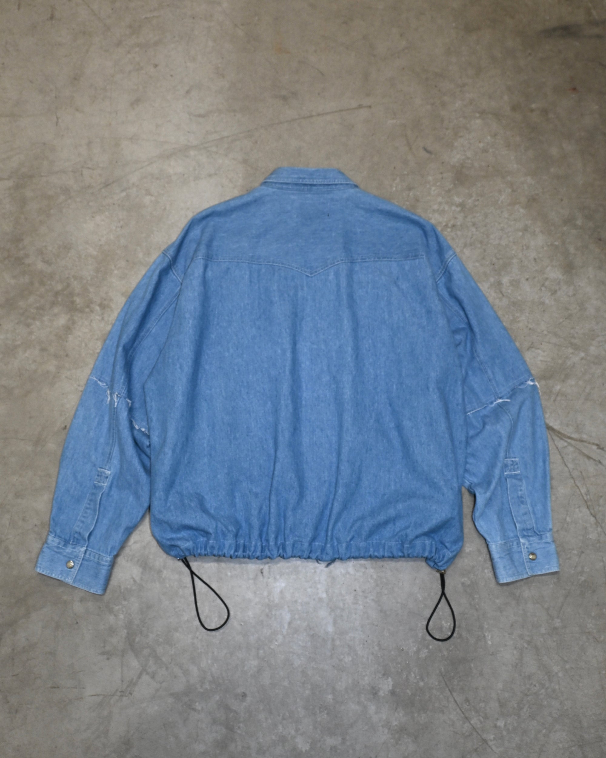 ID26-014-03-F / denim frill shirt 【B】
