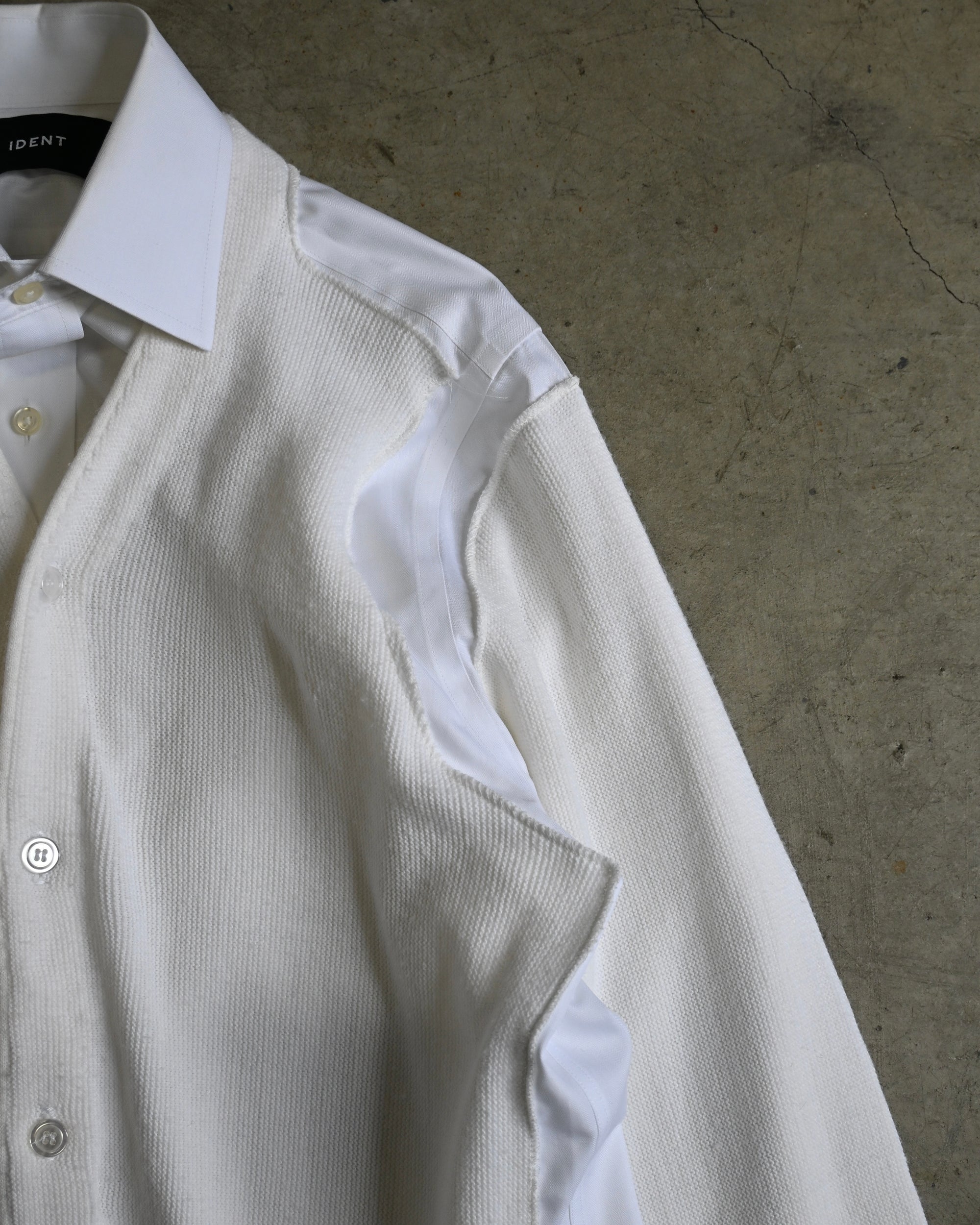 ID26-048-F / fake layered cardigan【A】