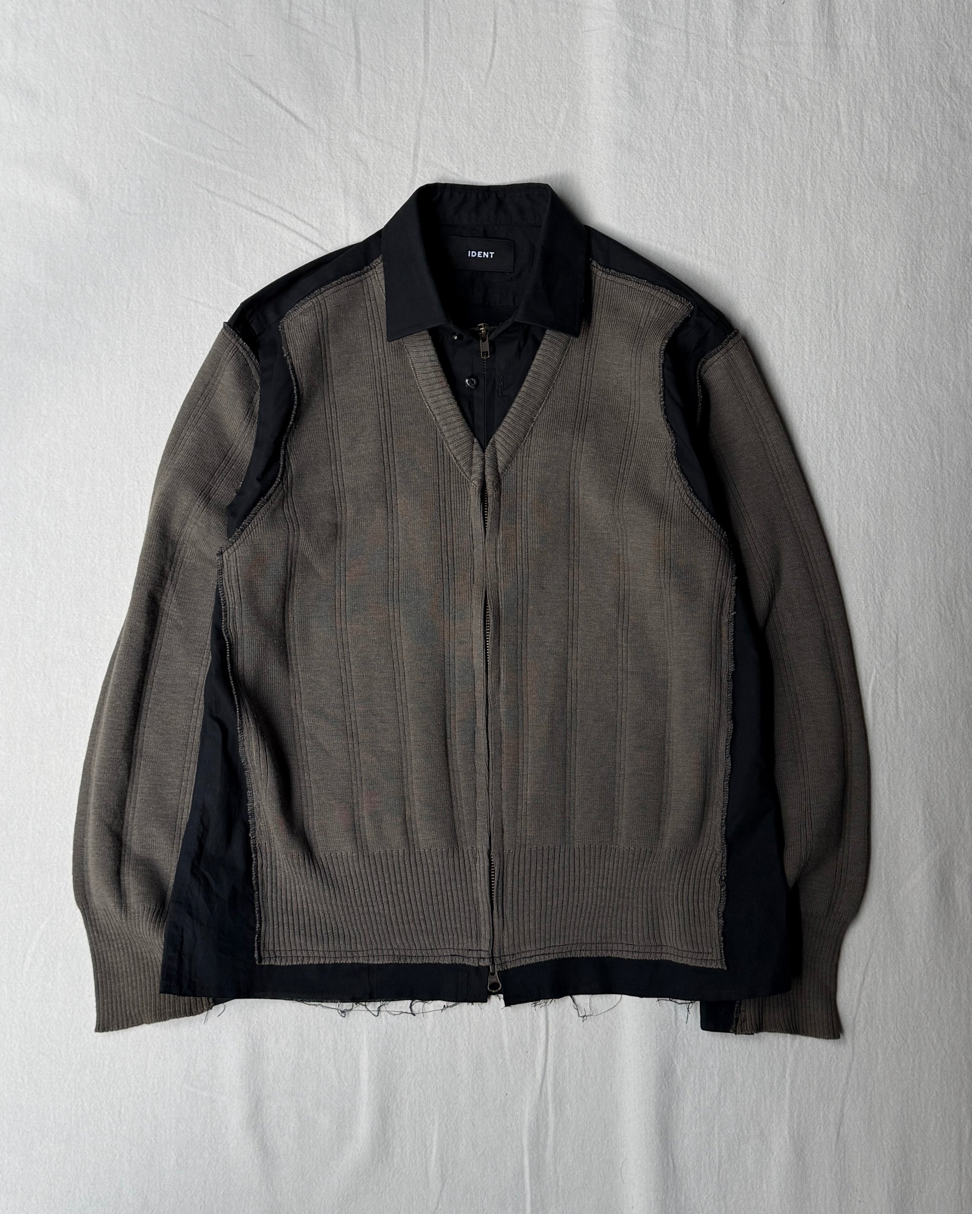 ID-25-025-F / fake layered military top【A】